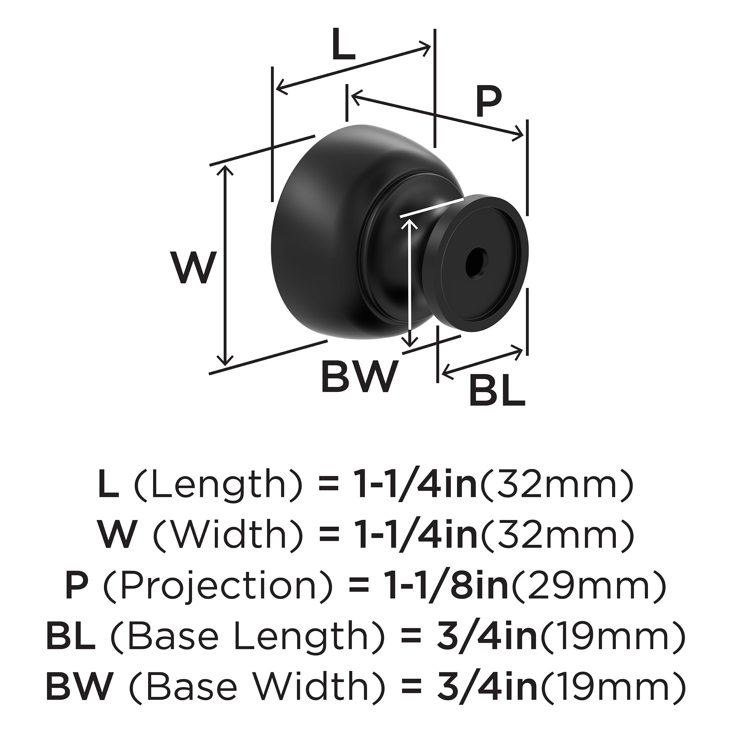 Amerock 10VMP37022MB Cabinet-Knobs - View #4