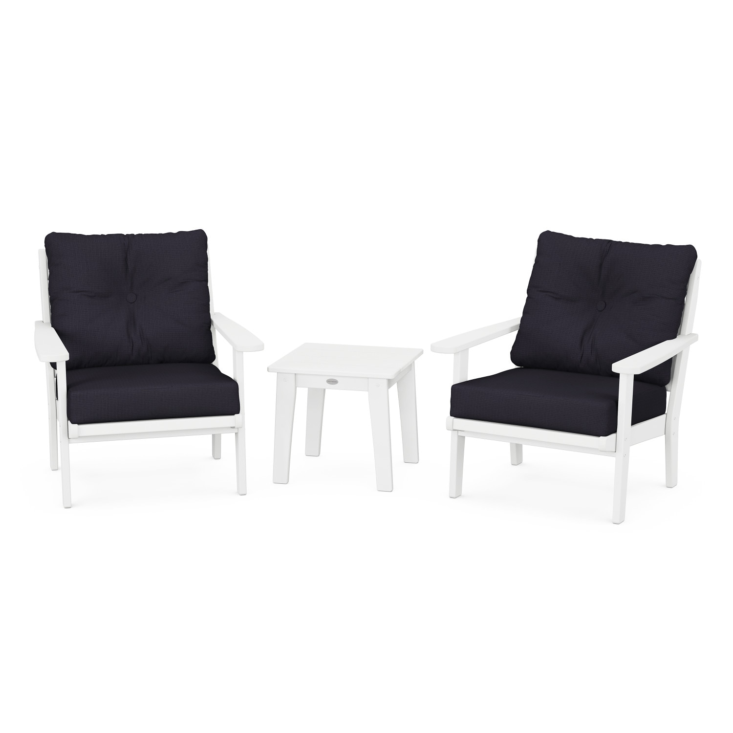 allen + roth by POLYWOOD PWS732-2-WH164488 Patio-Conversation-Sets - View #2