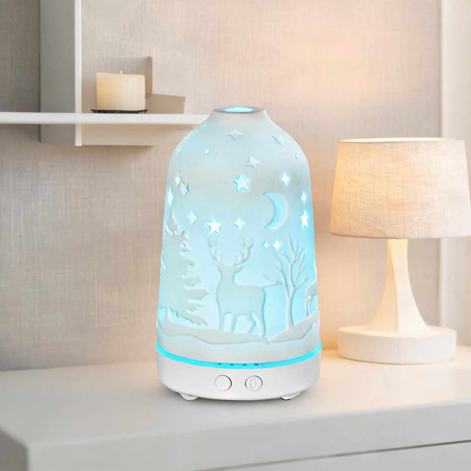 BBabe Timer-controlled ultrasonic diffuser with ceramic cover for home ...
