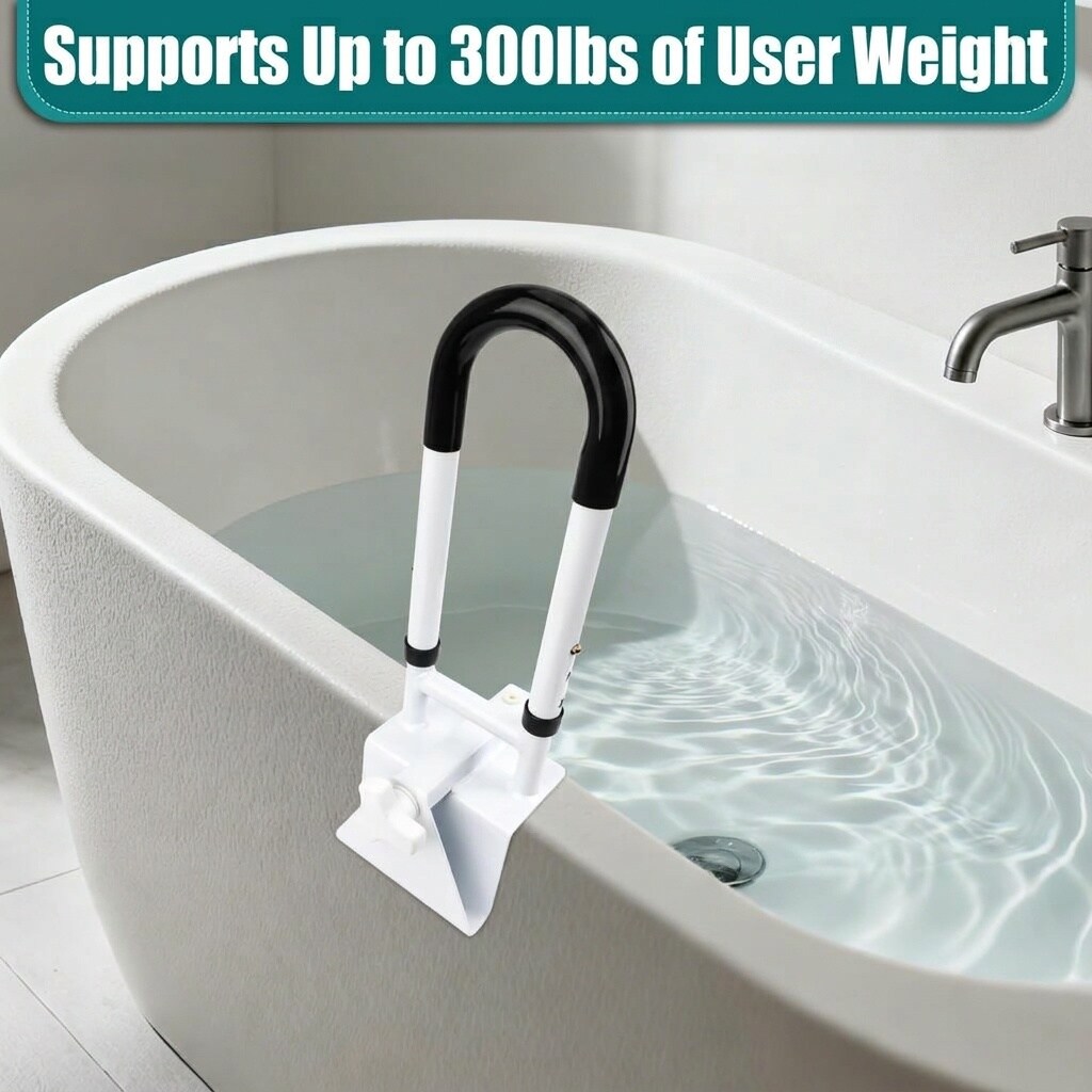 Etokfoks Exposed Screw Bathtub Safety Rail with Non Slip Grip ...