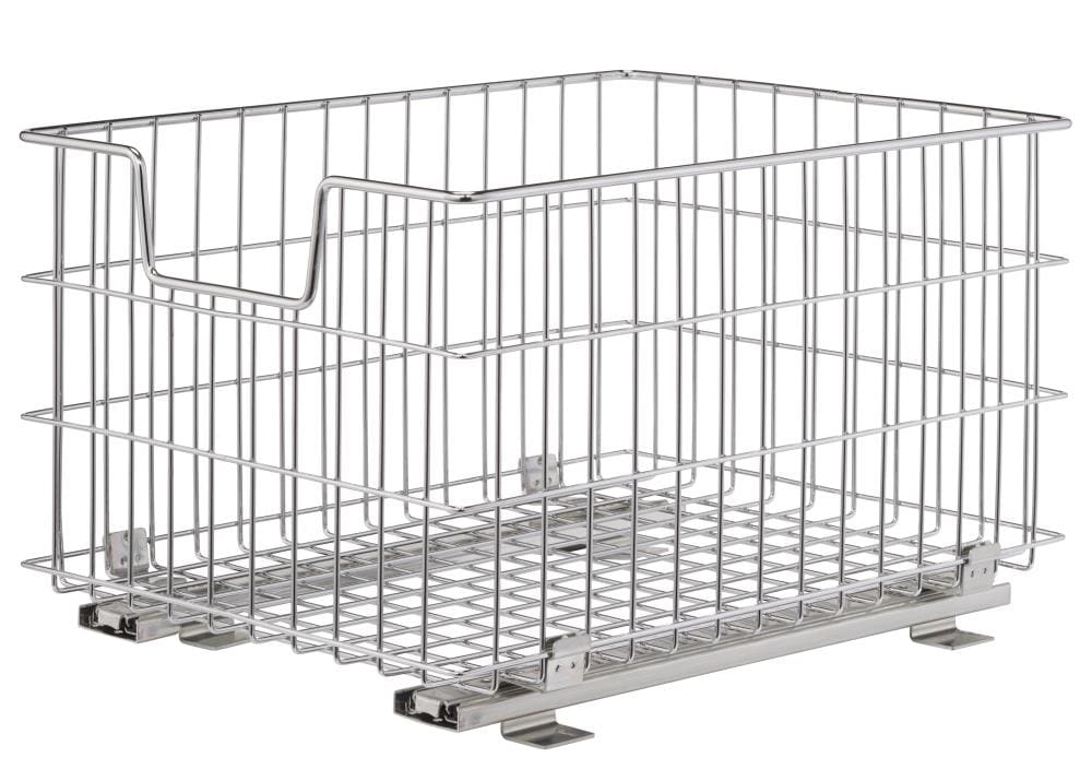 TRINITY 13-in W x 10.75-in H 1-Tier Cabinet-mount Metal Sliding Basket Kit