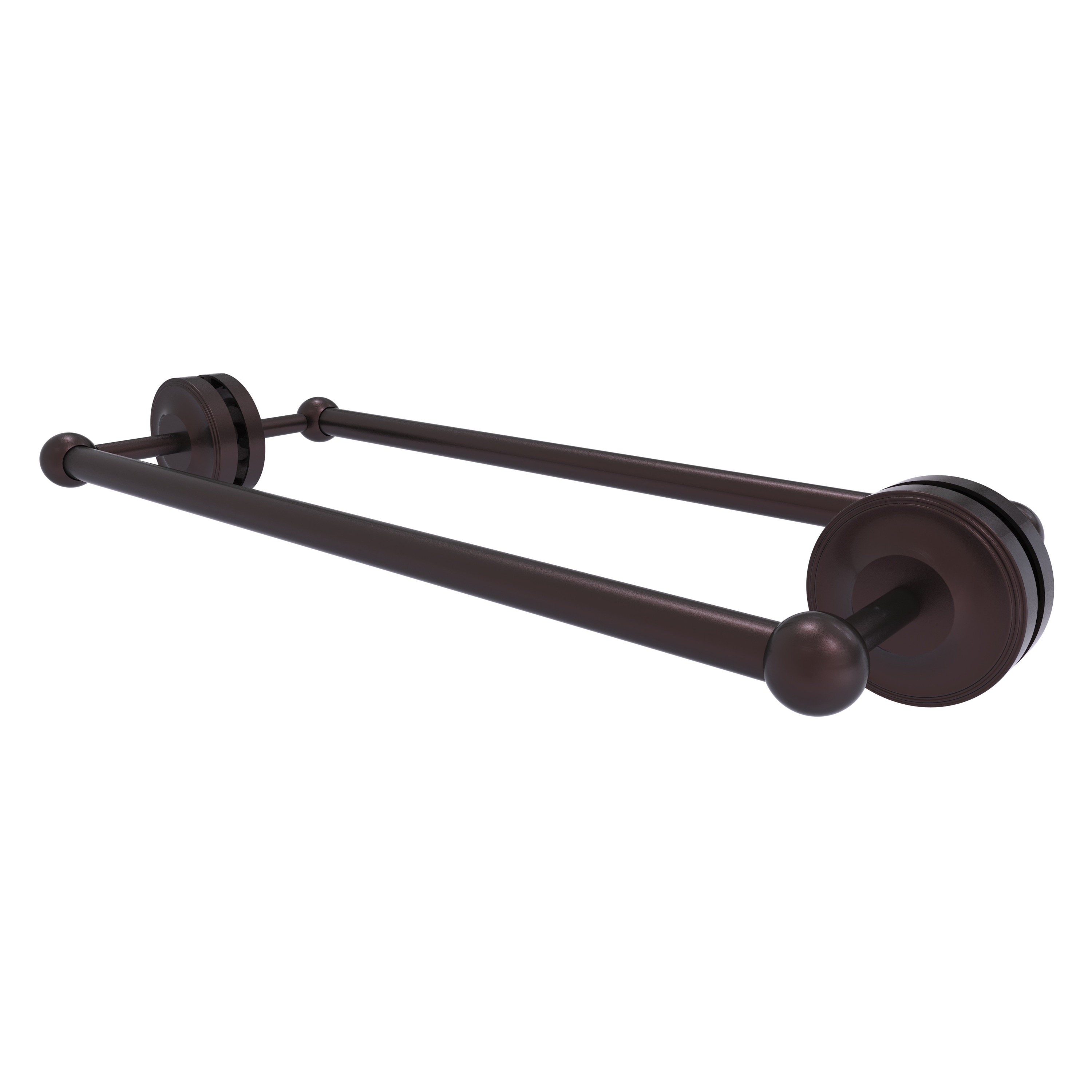 Allied Brass PR-41-BB-18-ABZ Prestige Regal 18-in double Antique Bronze Wall mount Double Towel Bar