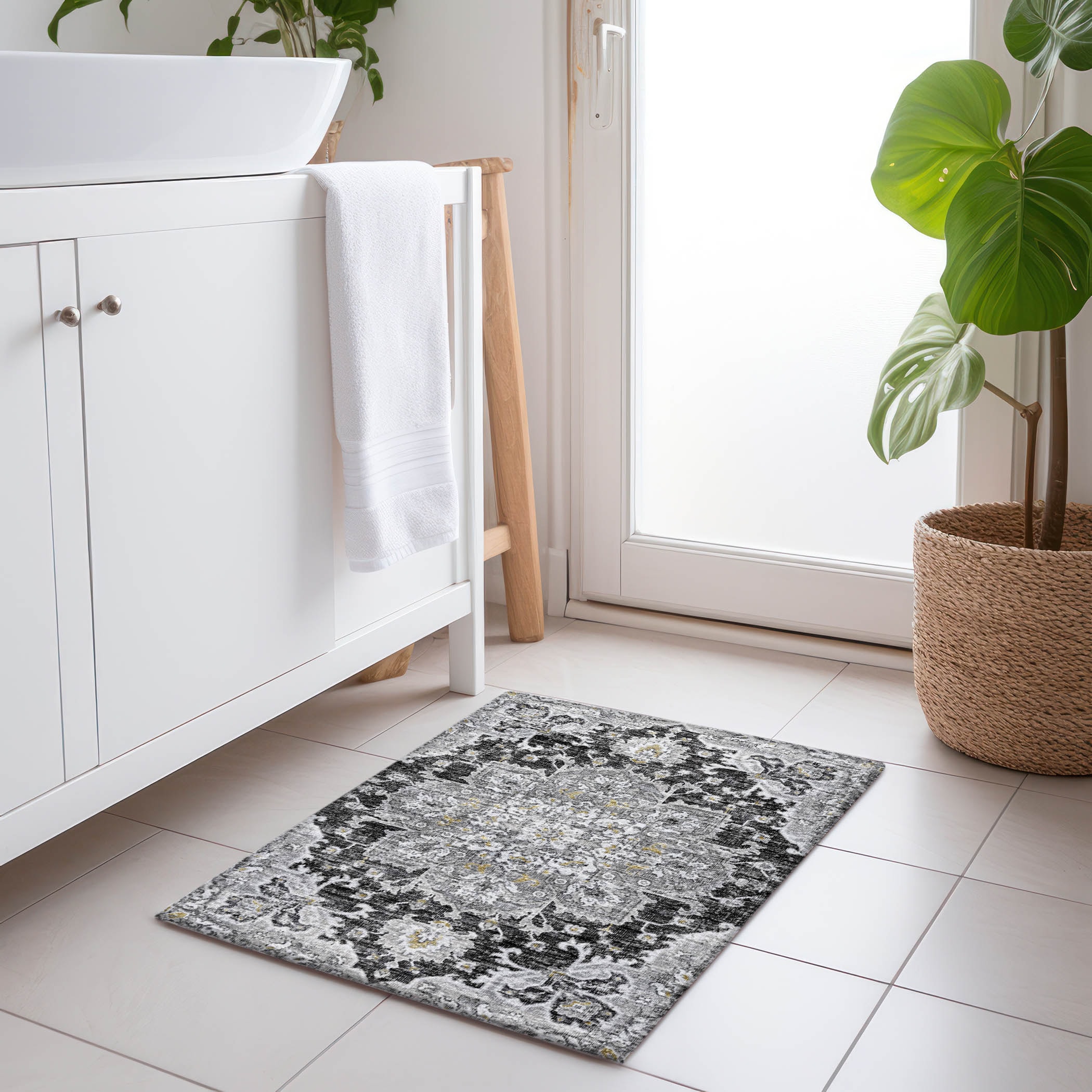 Addison Rugs AMF93SH20X30 Mayfield AMF93SH 2 x 3 (ft) Loomed Polyester Shadow Rectangular Indoor Abstract Machine washable Area rug