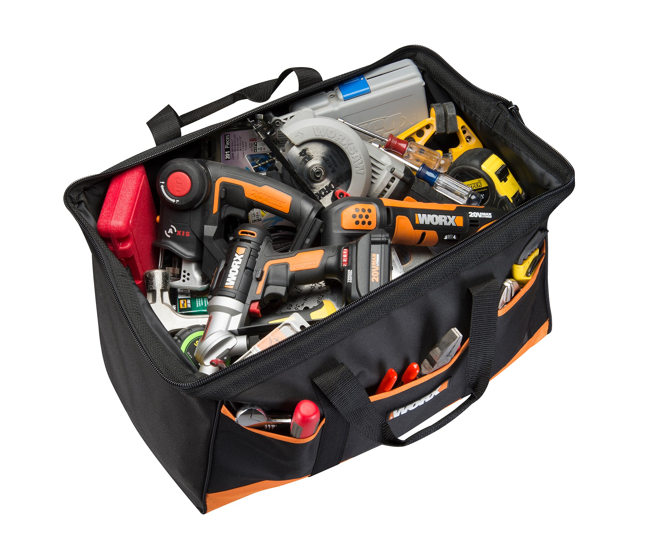 WORX Worx Black Nylon 12 in Zippered Tool Bag in the Tool Bags