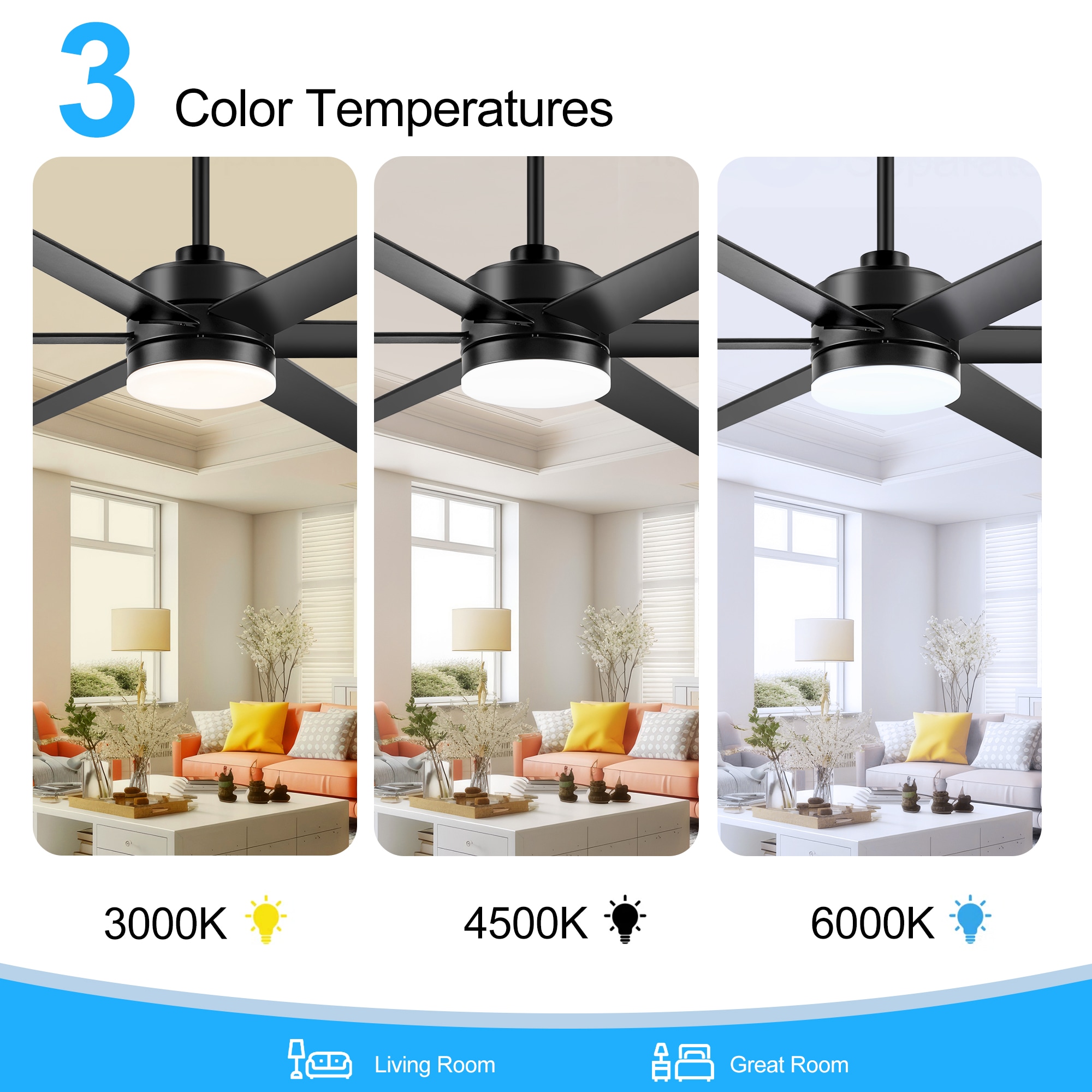 Breezary 30008-GD Ceiling-Fans - View #4