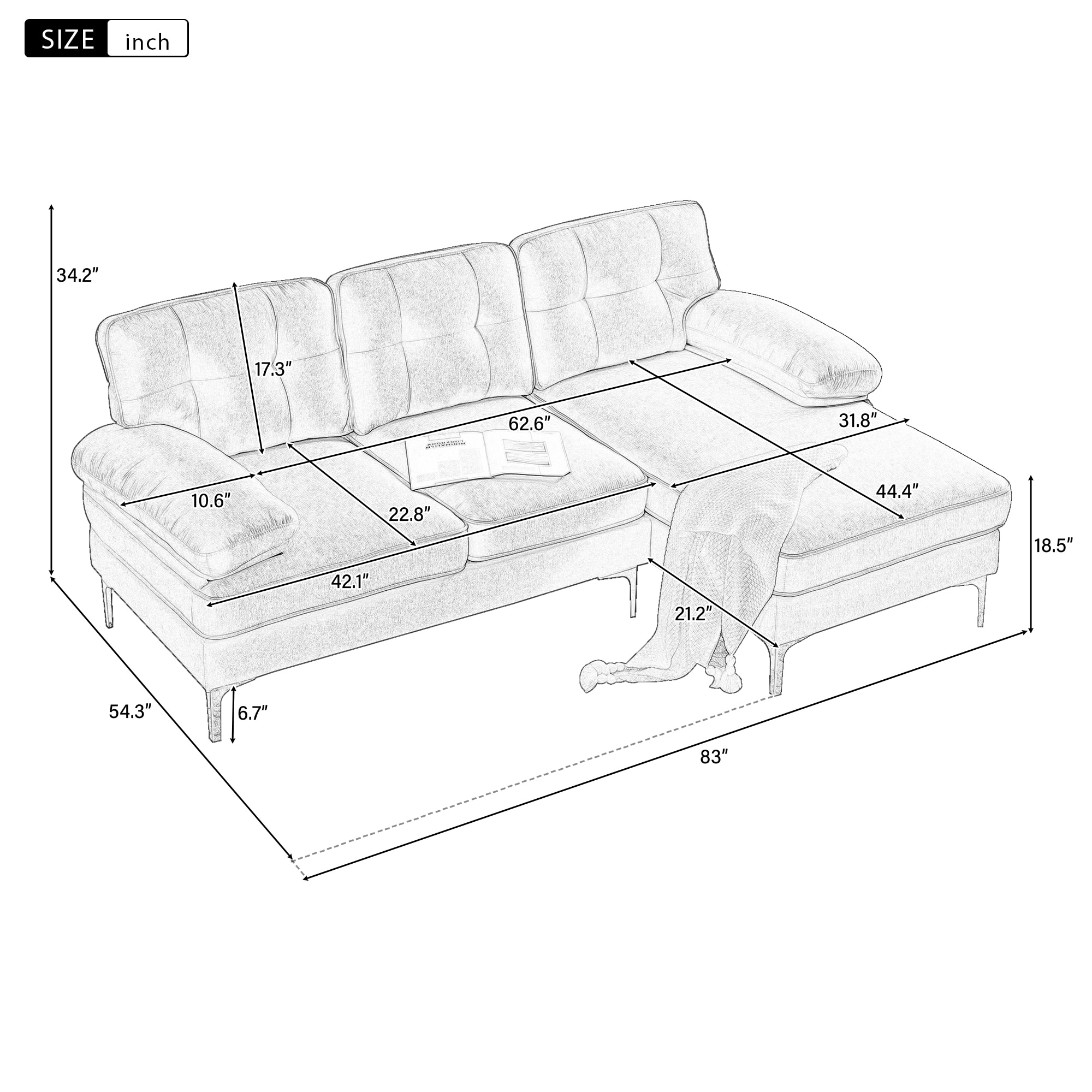 Clihome BH-WY000054CAA Living-Room-Sets - View #14