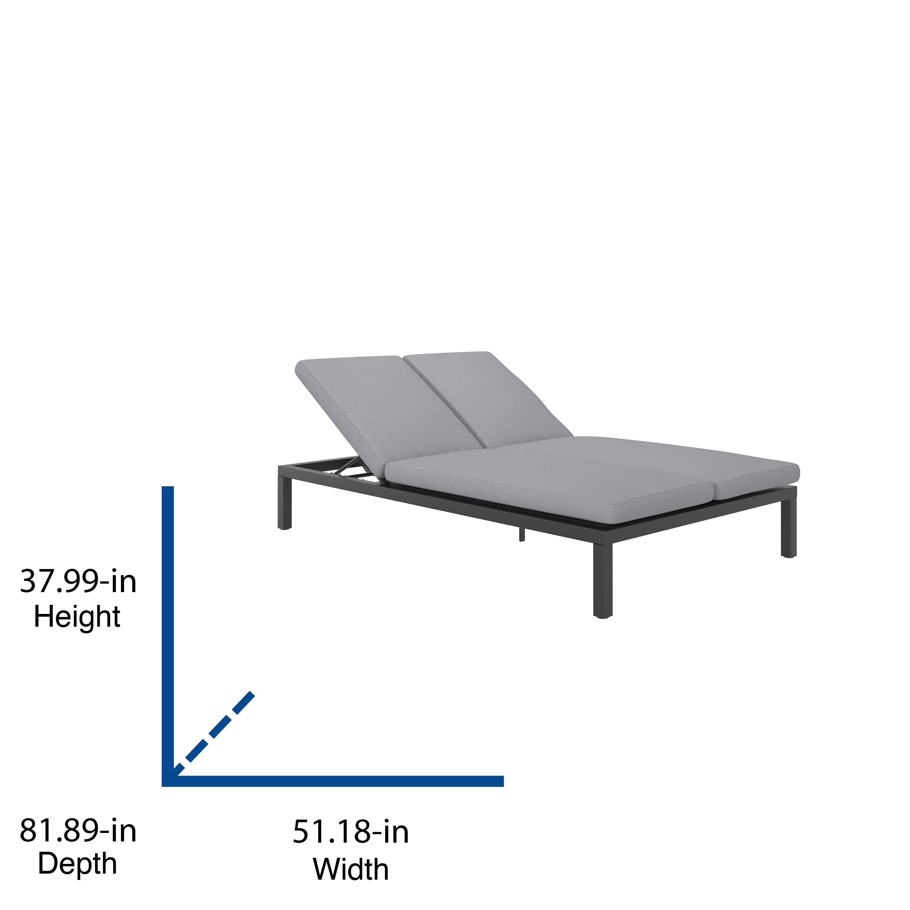 allen and roth truxton chaise lounge