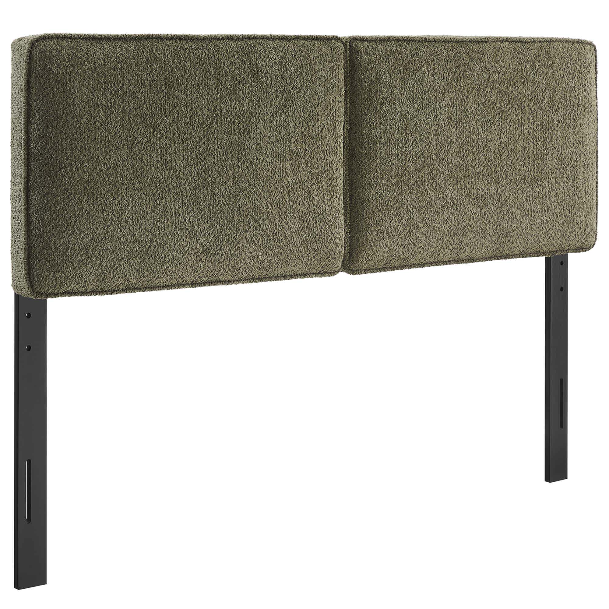  Lindee Boucle Fabric Full Headboard in Sage