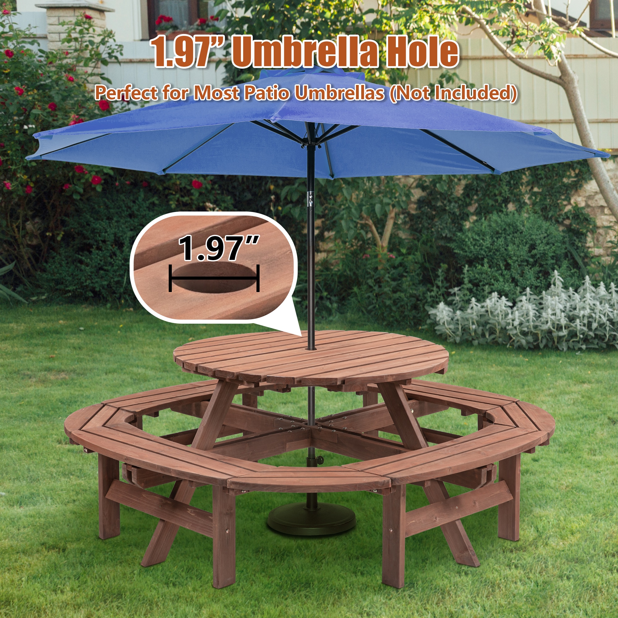 WELLFOR PECG-012 Picnic-Tables - View #10