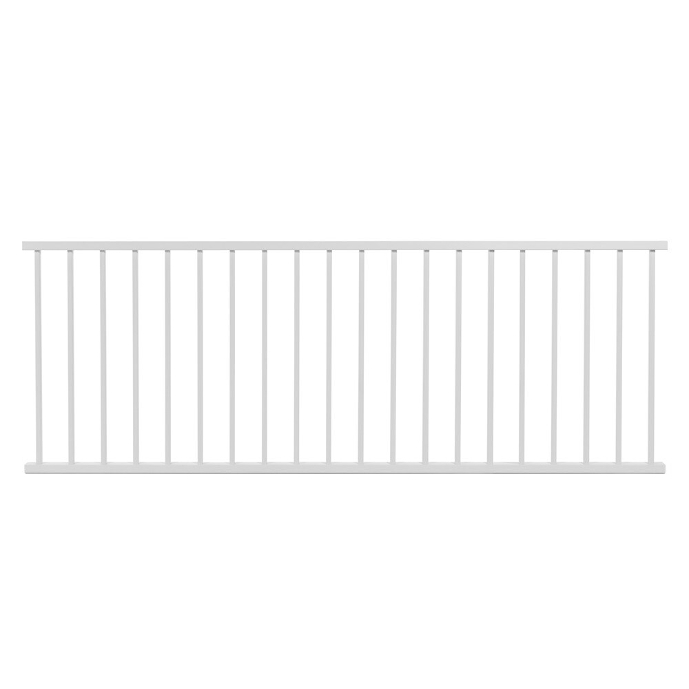 Deckorators Classic 8-ft x 2.25-in x 3.5-ft Textured White Aluminum ...