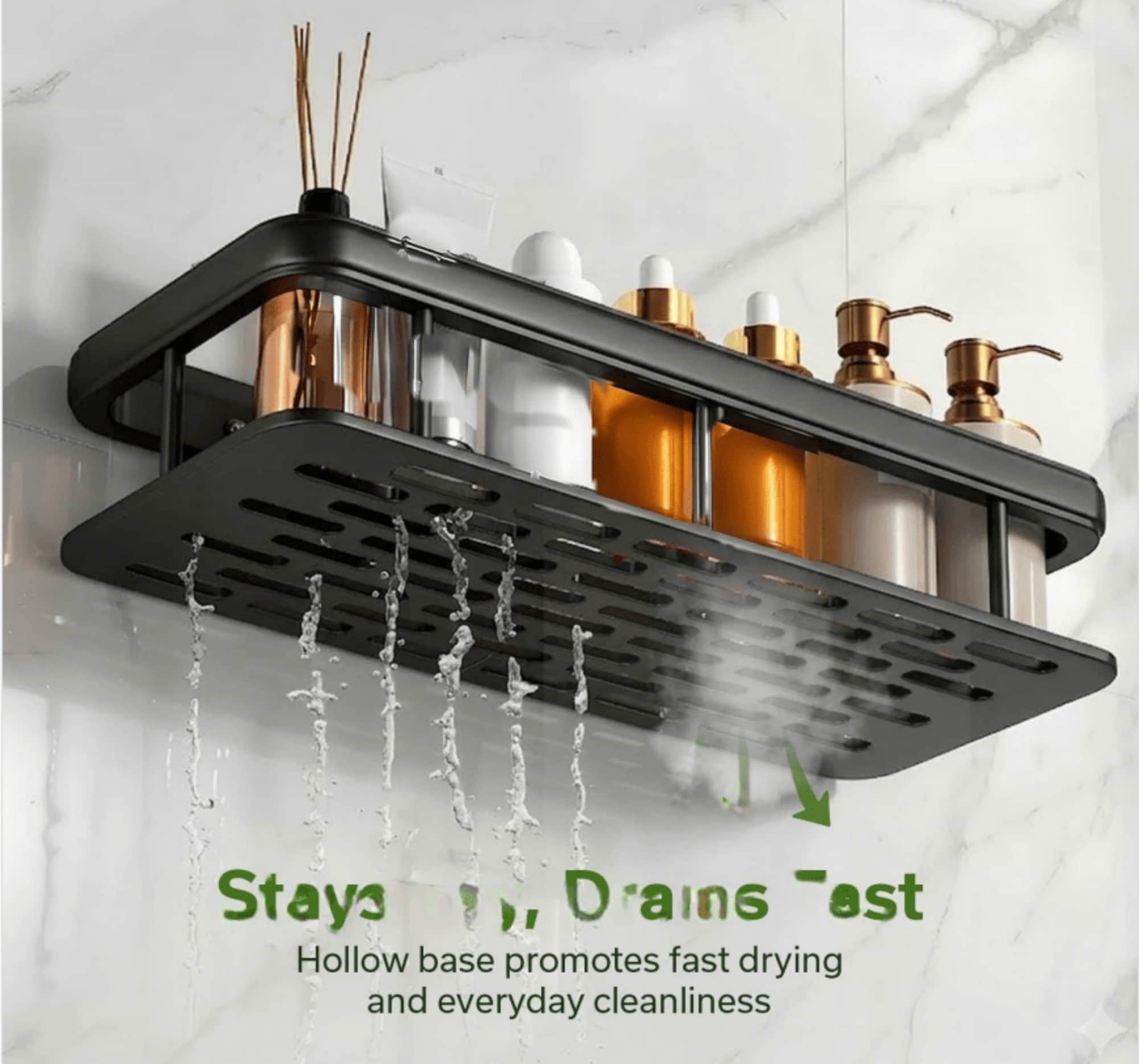 Wudkey L4-BW1H1S Bathroom-Shelves - View #3