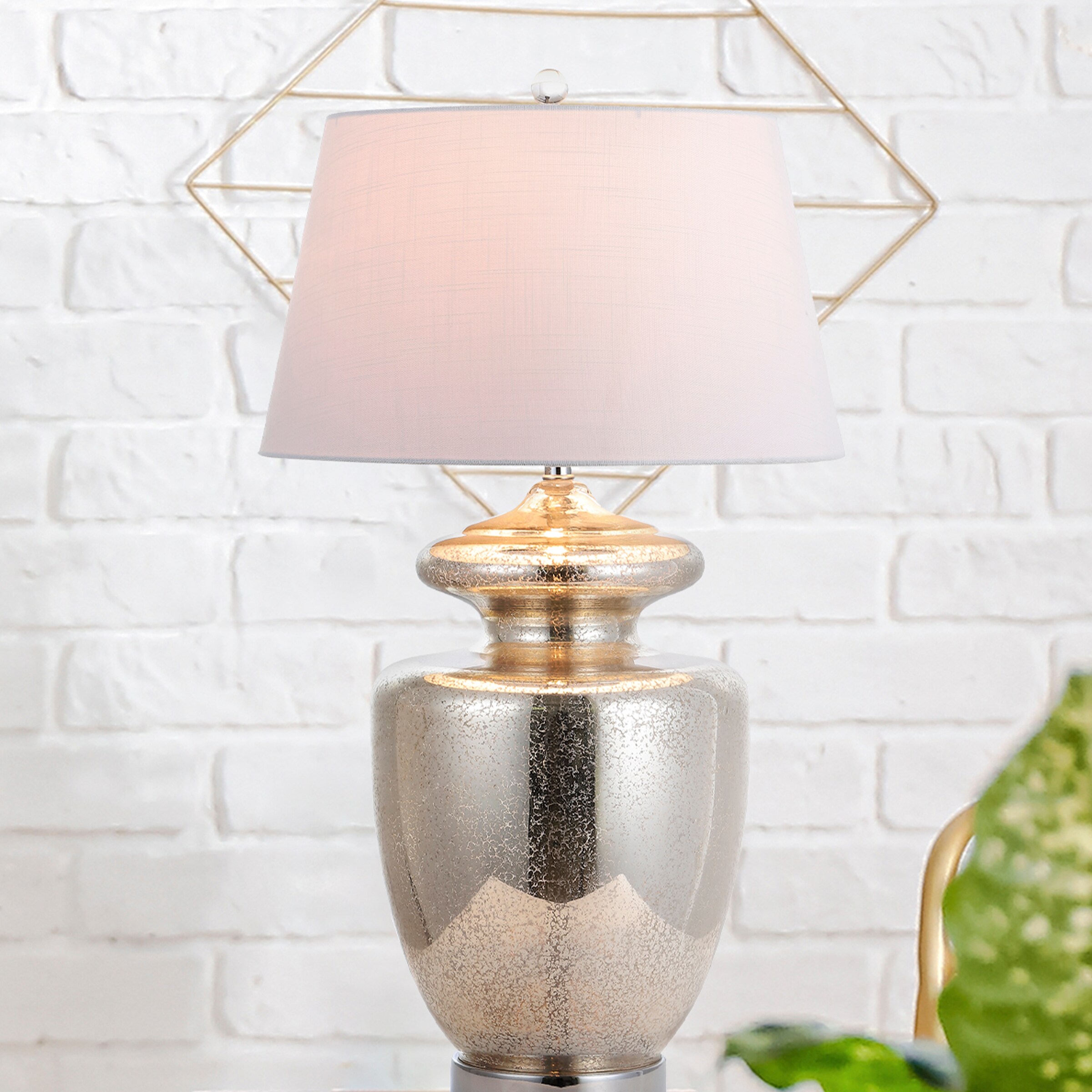 Juliette Table Lamp - crystal, antique brass