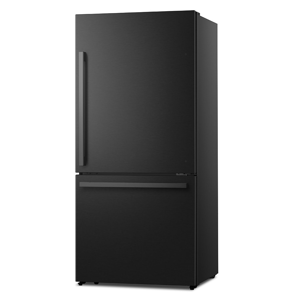 Hisense 17.2-cu ft Counter-Depth Bottom-Freezer Refrigerator - Fingerprint Resistant Stainless Steel