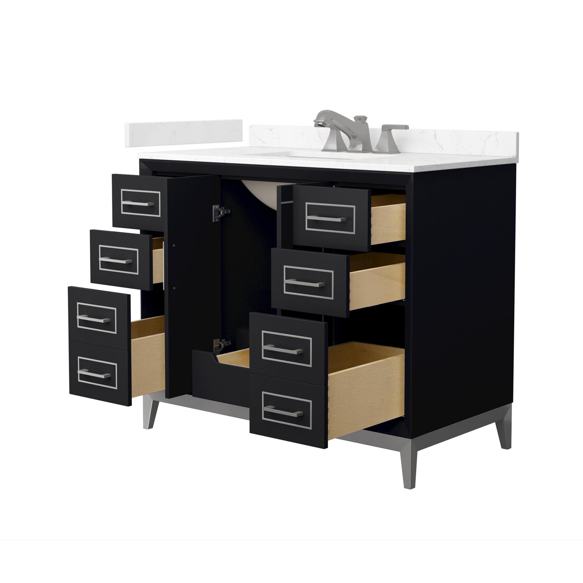 Wyndham Collection WCH515142SBKC2US3MXX Bath-Vanity-Combo - View #2