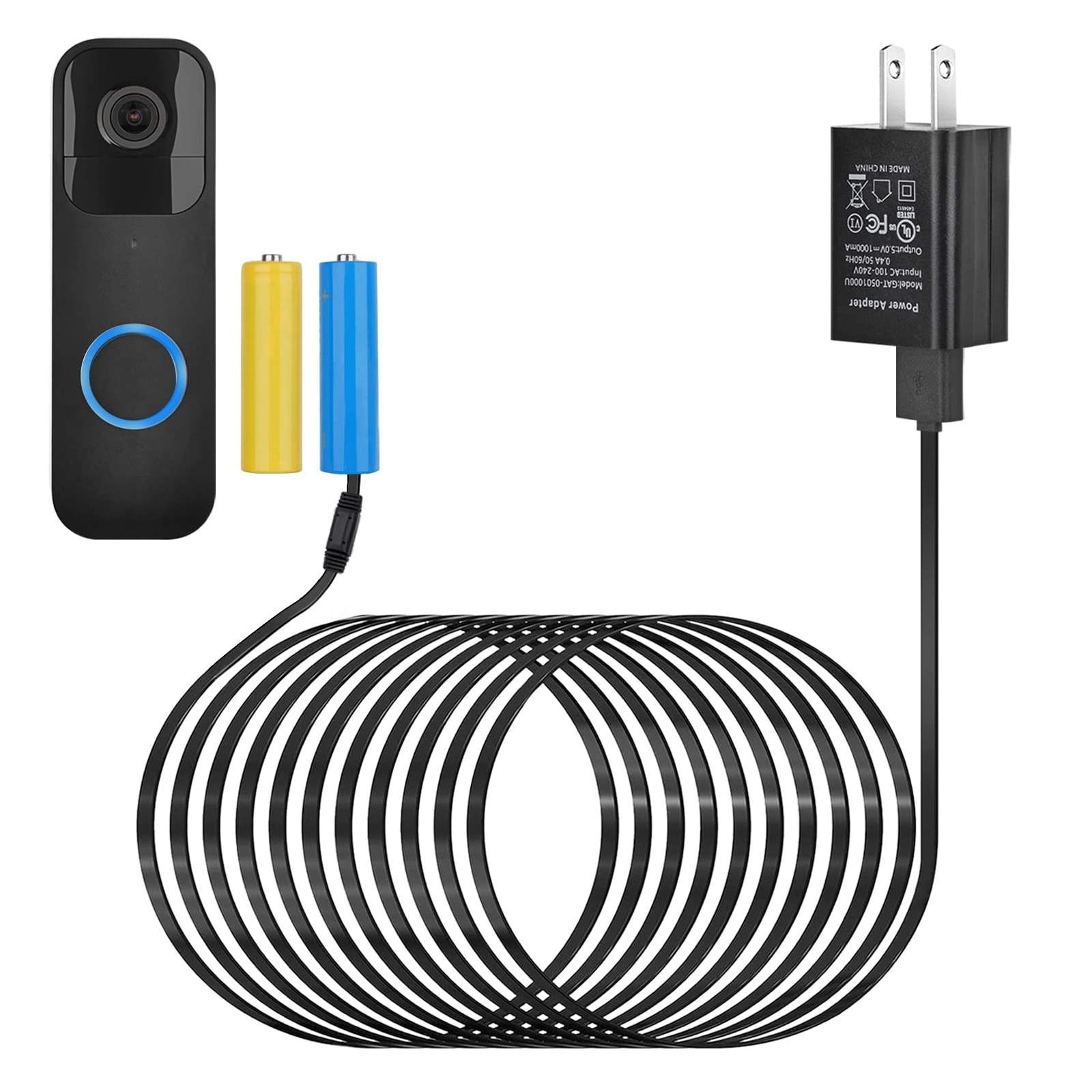 Misopily Power Adapter for Blink Video Doorbell with 16.4ft Weatherproof Cable Continuous Charging Solution for Video Doorbell #LMS0821M091