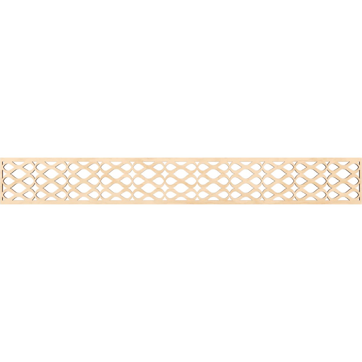 Ekena Millwork MLDB06X46SMRBI Somerset Fretwork Flat Trim 6-in x 3.86-ft Birch Brown Unfinished 2156065 Pierced Wall Panel Moulding