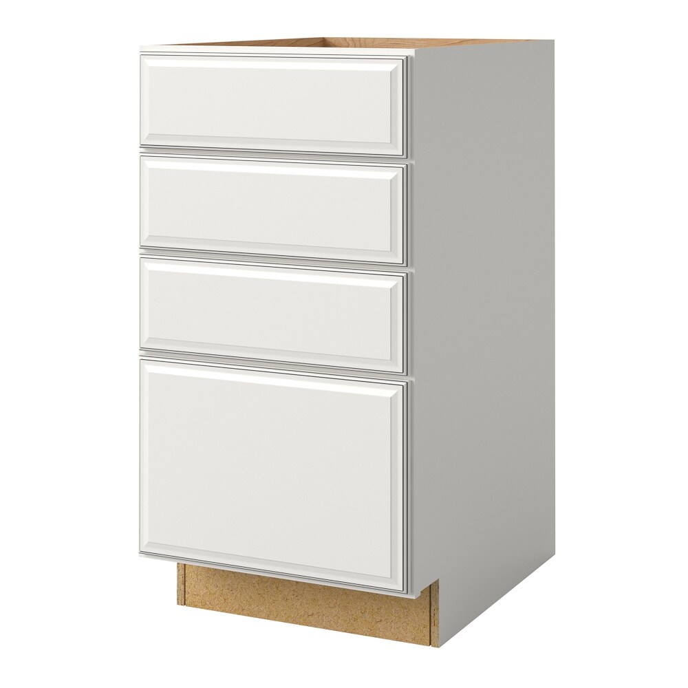 allen + roth 21480BK Bickershire 18-in W x 34.5-in H x 24-in D Pewter Drawer Base Fully Assembled Cabinet (Raised Panel Style)