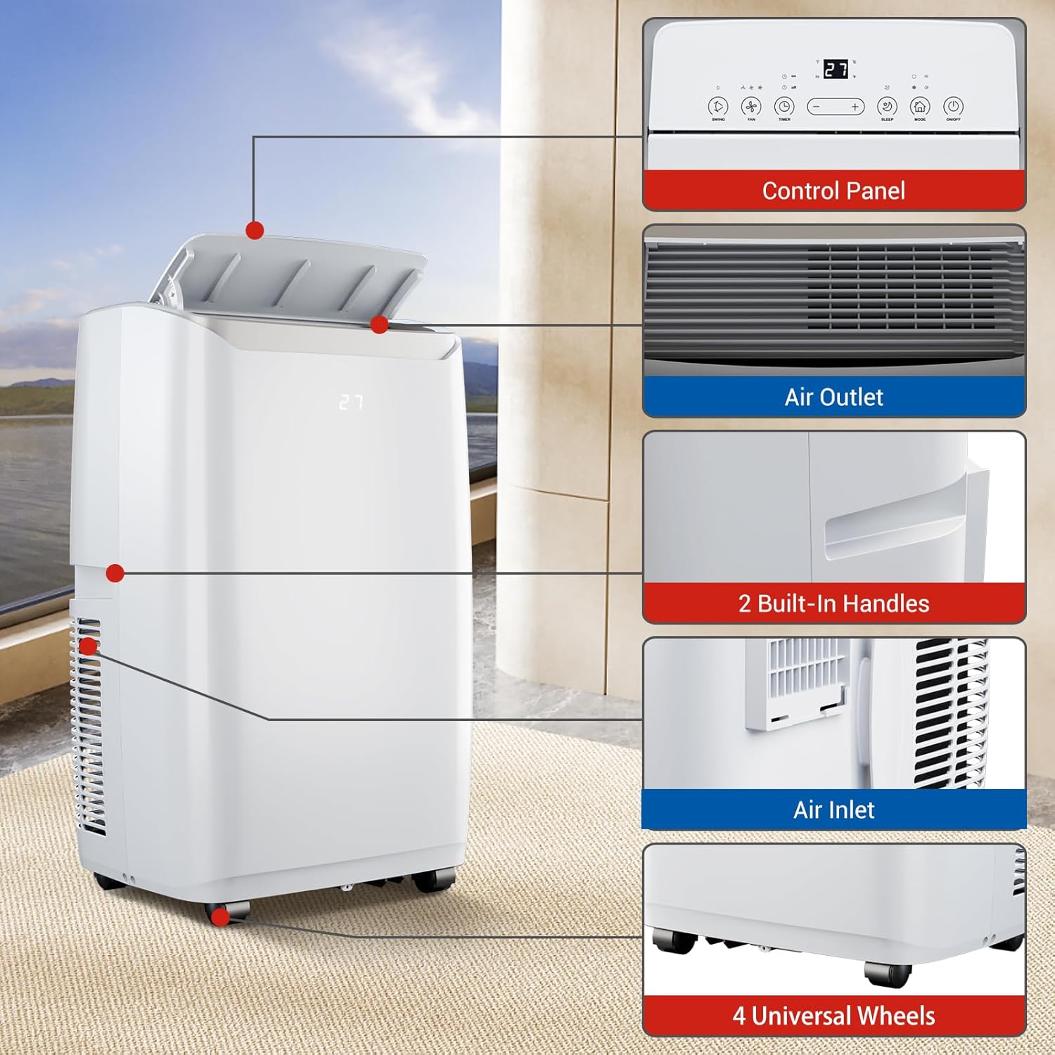 Qeetex LXLS2-PHO-10HTZUF4 Portable-Air-Conditioners - View #3