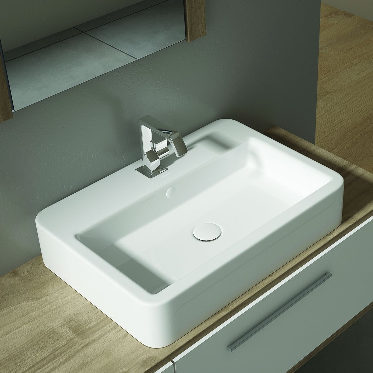 WS Bath Collections CONTOUR 61060 WG Bath-Sink - View #2