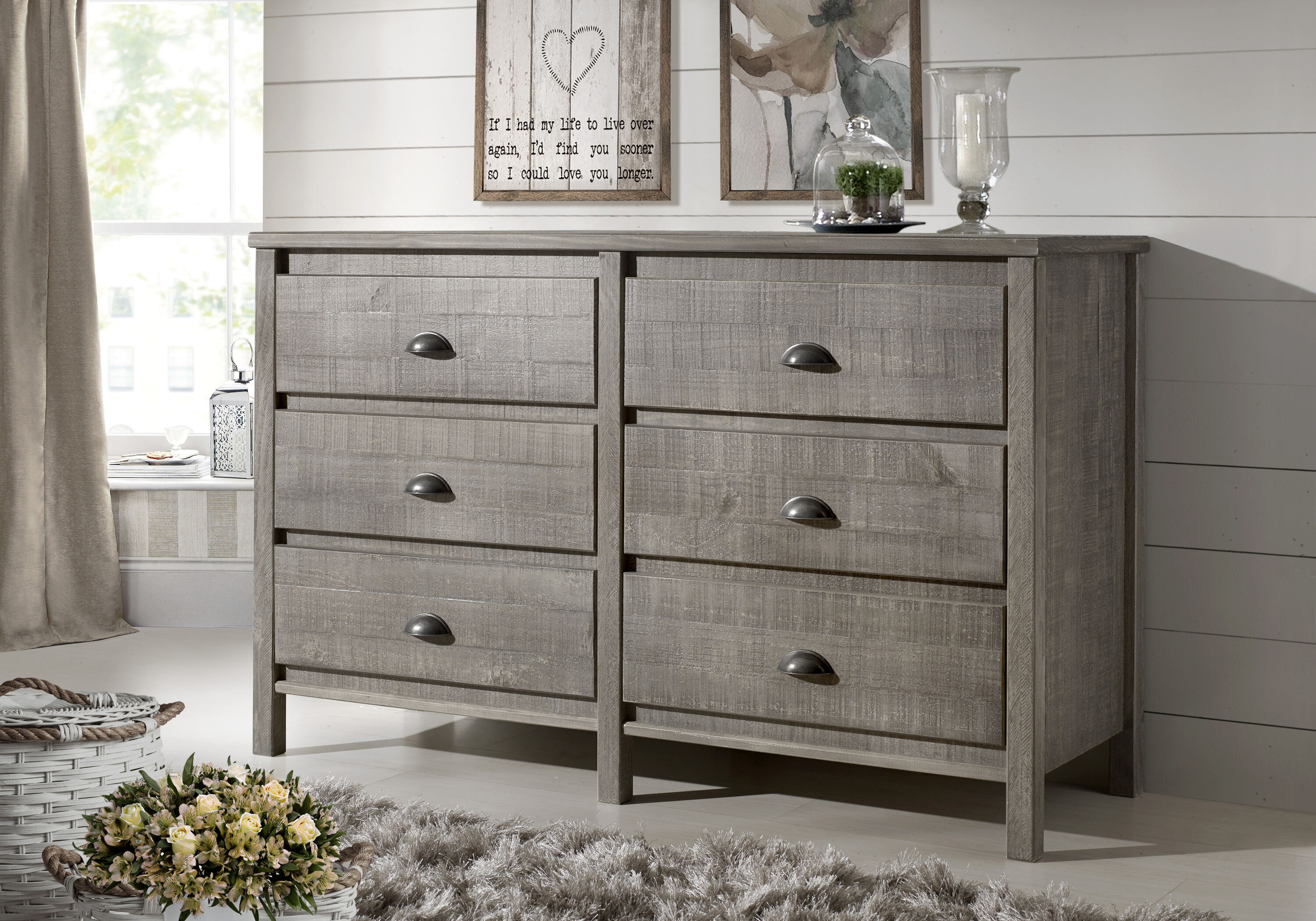 Camaflexi Mid-Century Modern Castanho Pine 3-Drawer Standard