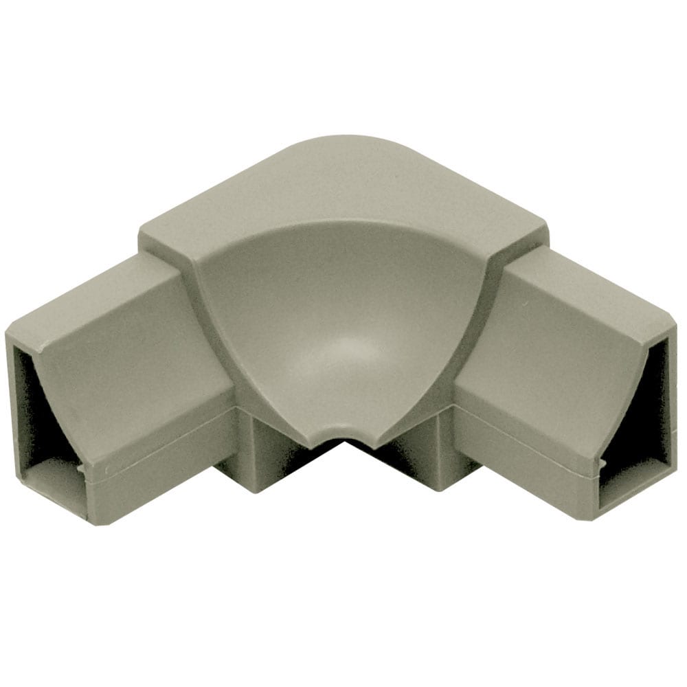 Schluter Systems I/HK3R18/G Dilex-HK 1-in W x 2-in L Grey PVC Inside corner Tile Edge Trim