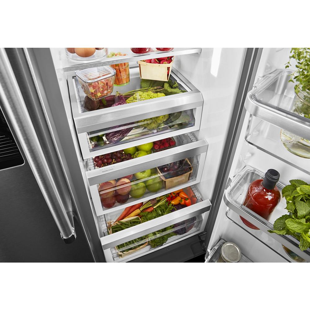 KitchenAid 19.8-cu ft Counter-depth Side-by-Side Refrigerator with Ice ...