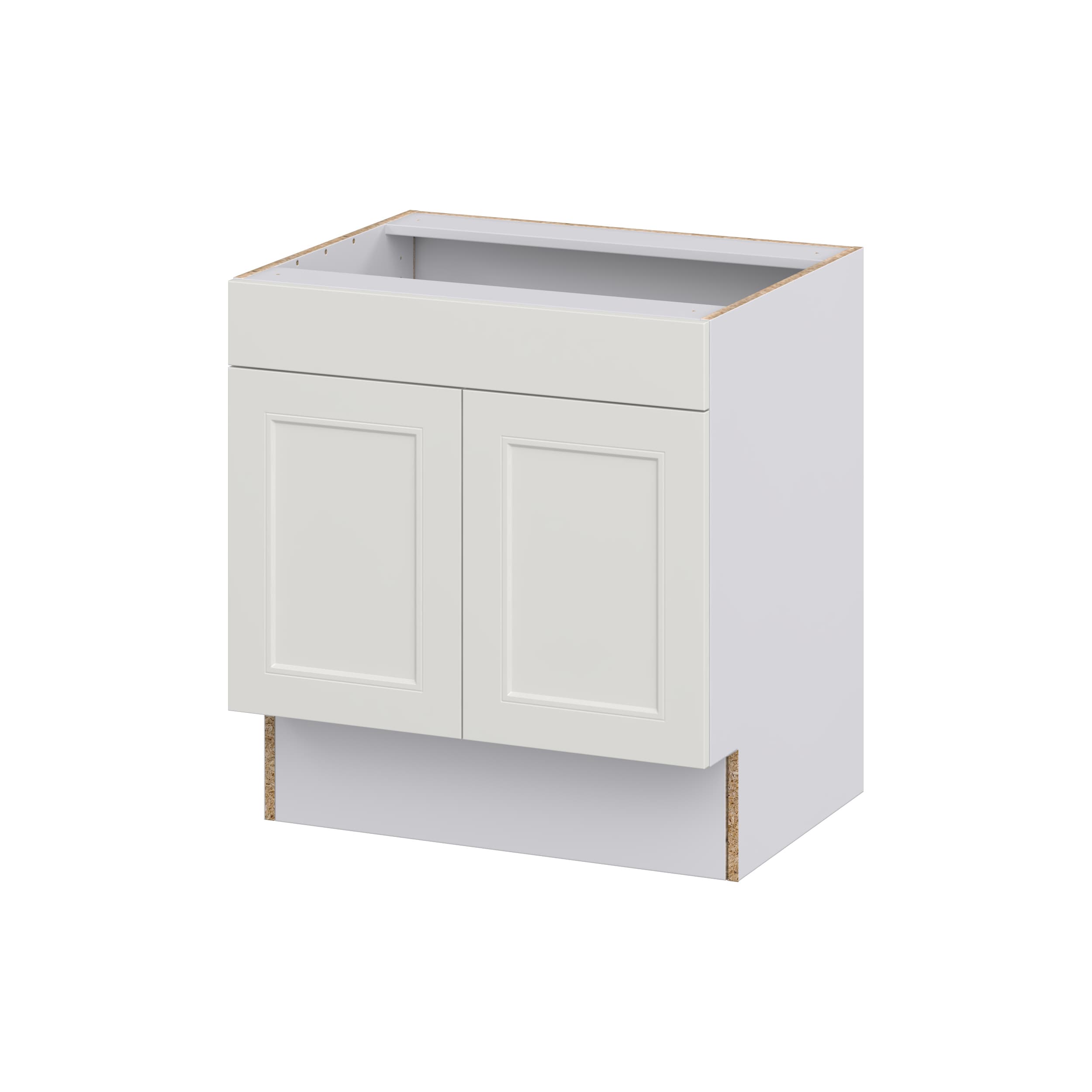 Hugo&Borg DSSB30FFRFADA-BE Belcourt 30-in W x 32.5-in H x 24-in D Painted Light Gray Sink Base Fully assembled Cabinet (Recessed Panel Shaker)