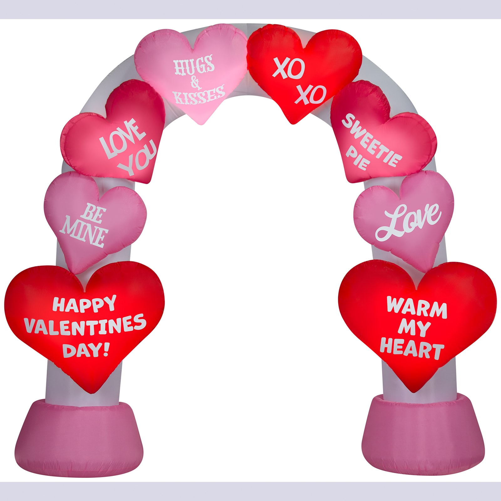 15.5 in. Valentine's Day Happy Valentine's Day Heart Cutouts (9-Pack)