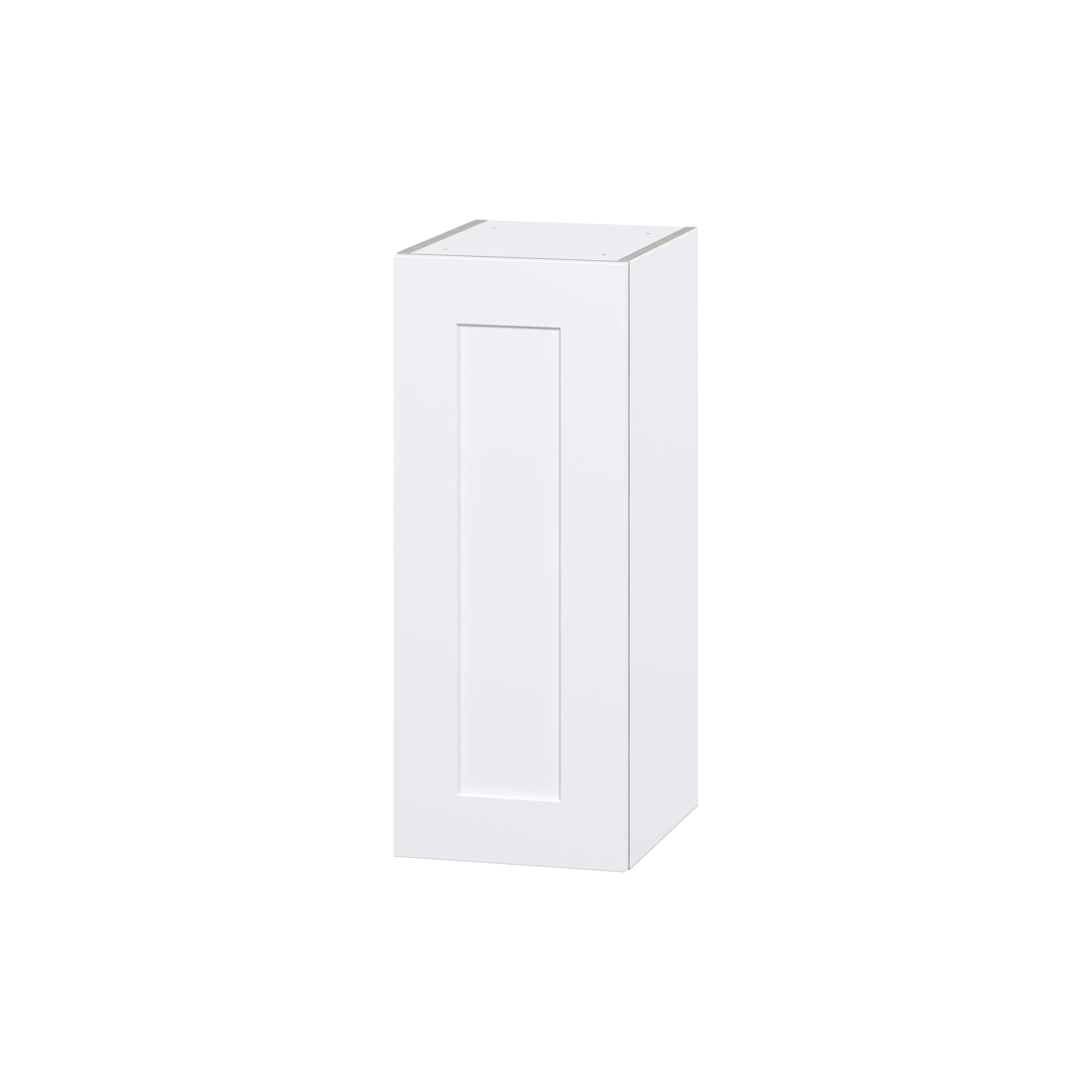Hugo&Borg DSW1230(L/R)-JO Jolie 12-in W x 30-in H x 14-in D Warm White Wall Fully assembled Cabinet (Flat Panel Shaker)