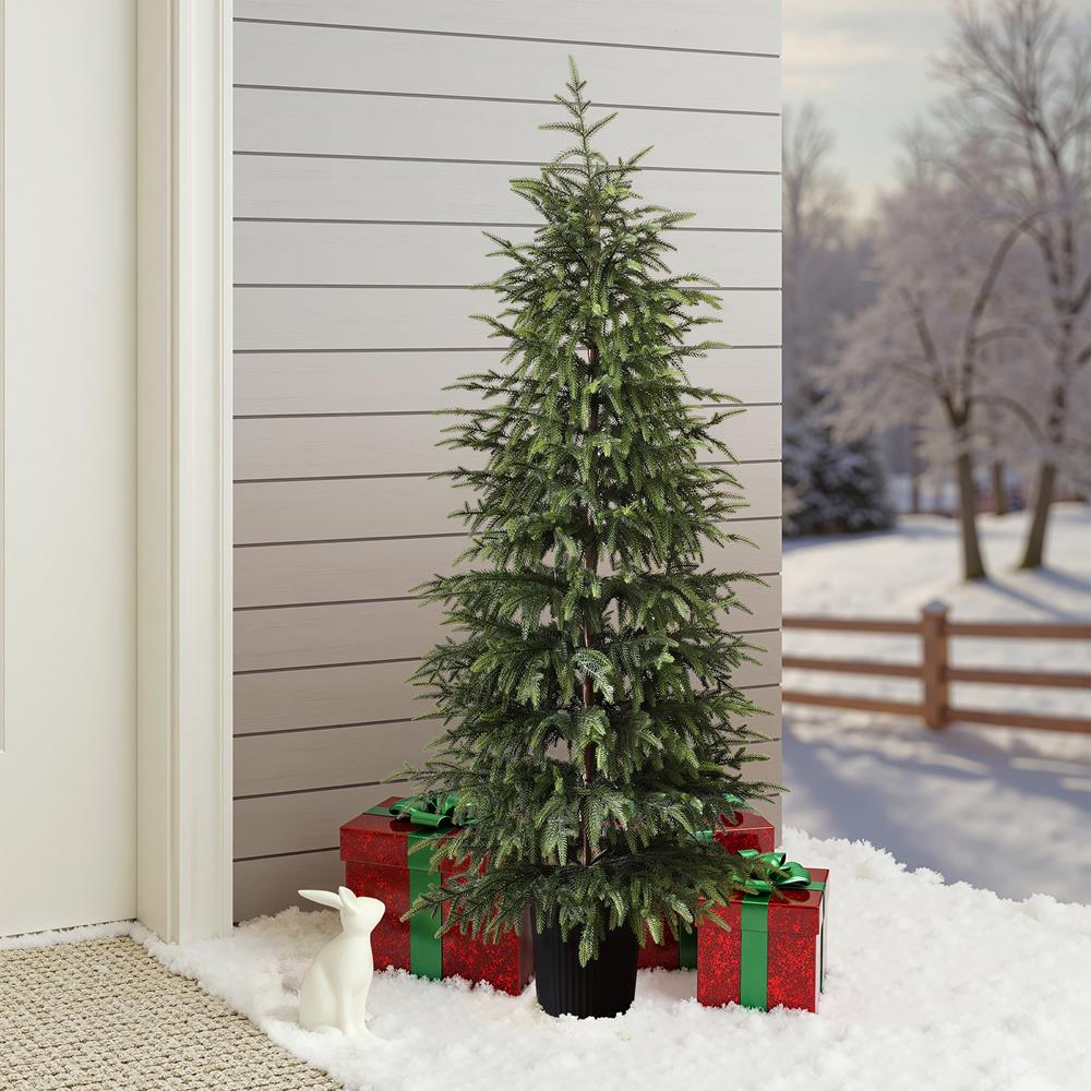 LuxenHome WHAP2618-5FT Artificial-Christmas-Trees - View #4