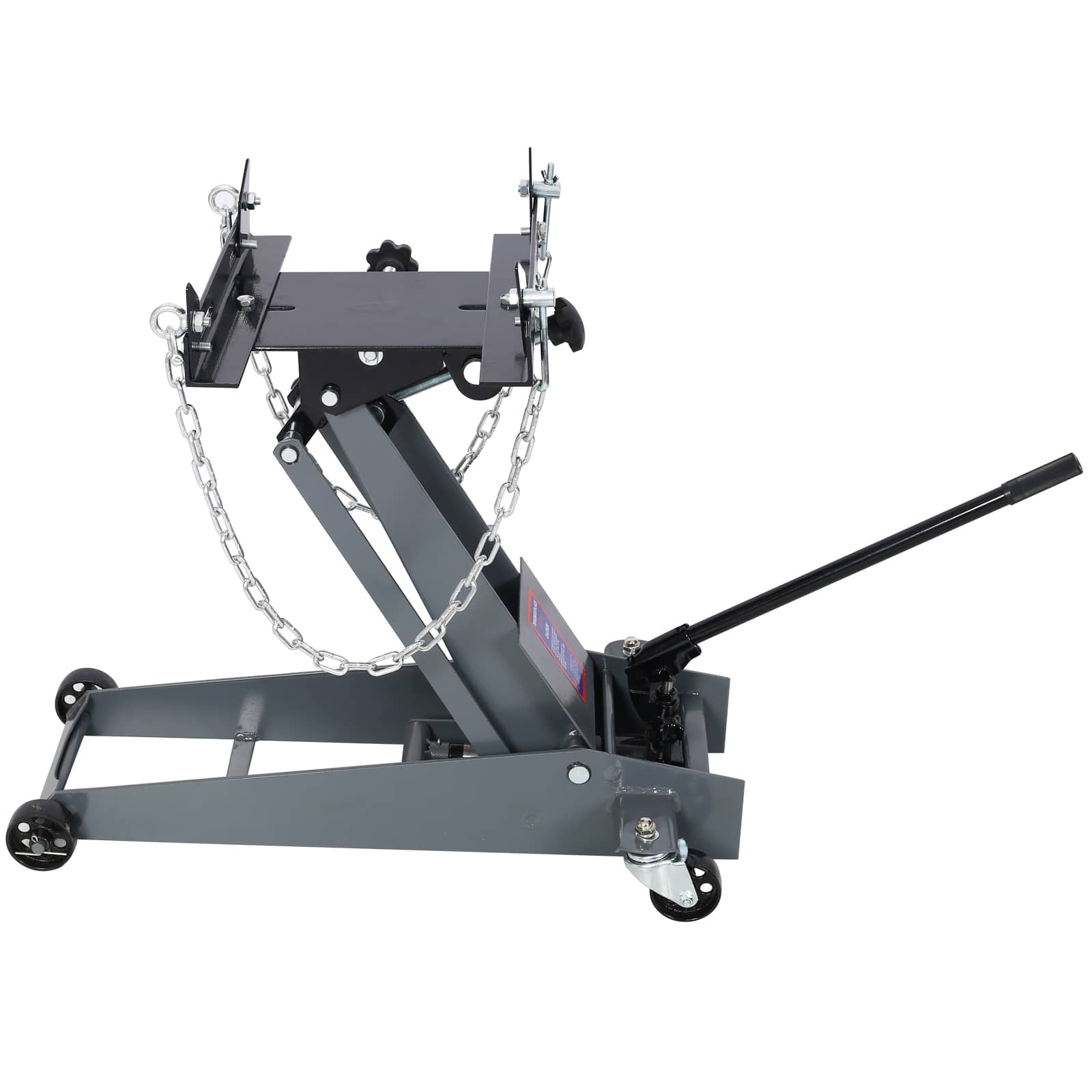 Qeetex GGL-PAU-0L63NJ10 Hydraulic Transmission Service Floor Jack 1/2 Ton 1000 Lb Capacity Low Profile Hydraulic Floor Jack for Trucks Light Grey