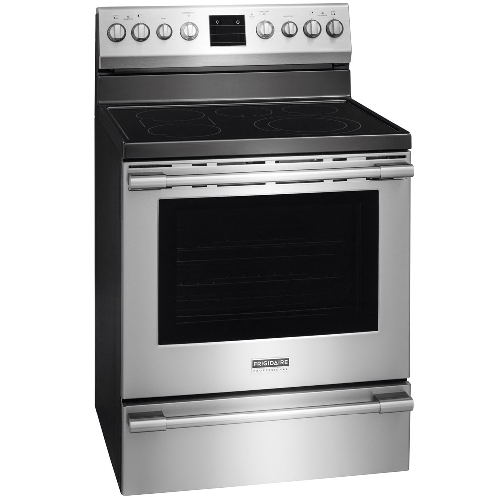  FRIGIDAIRE Professional 30 Inch Electric, Ceramic Glass  5-Burner Flat Range with Stainless Steel Trim, FPEC3077RF Cooktop :  Appliances