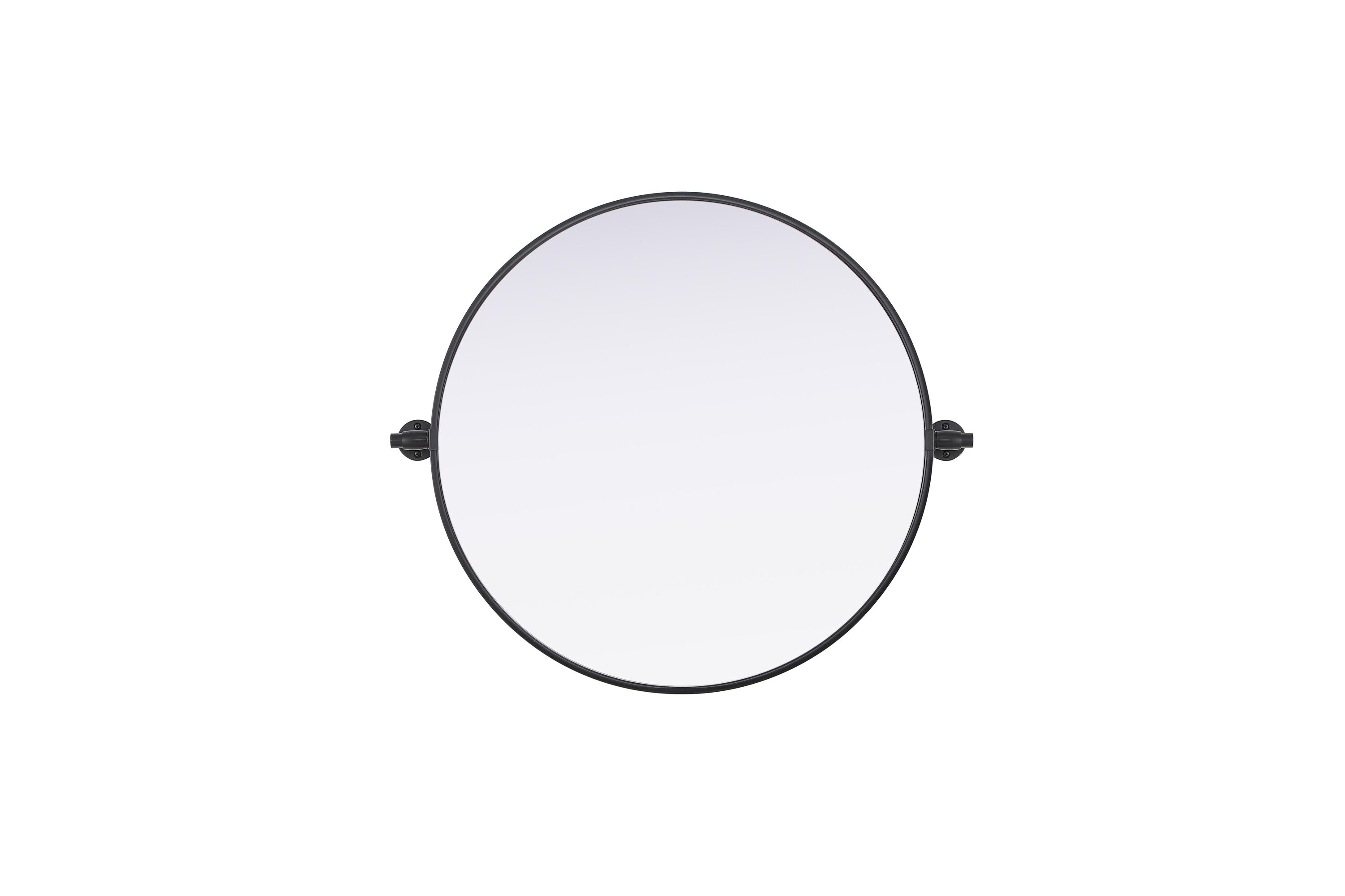 Simply Living Home Harrington 24x24 Pivot Mirror in Black