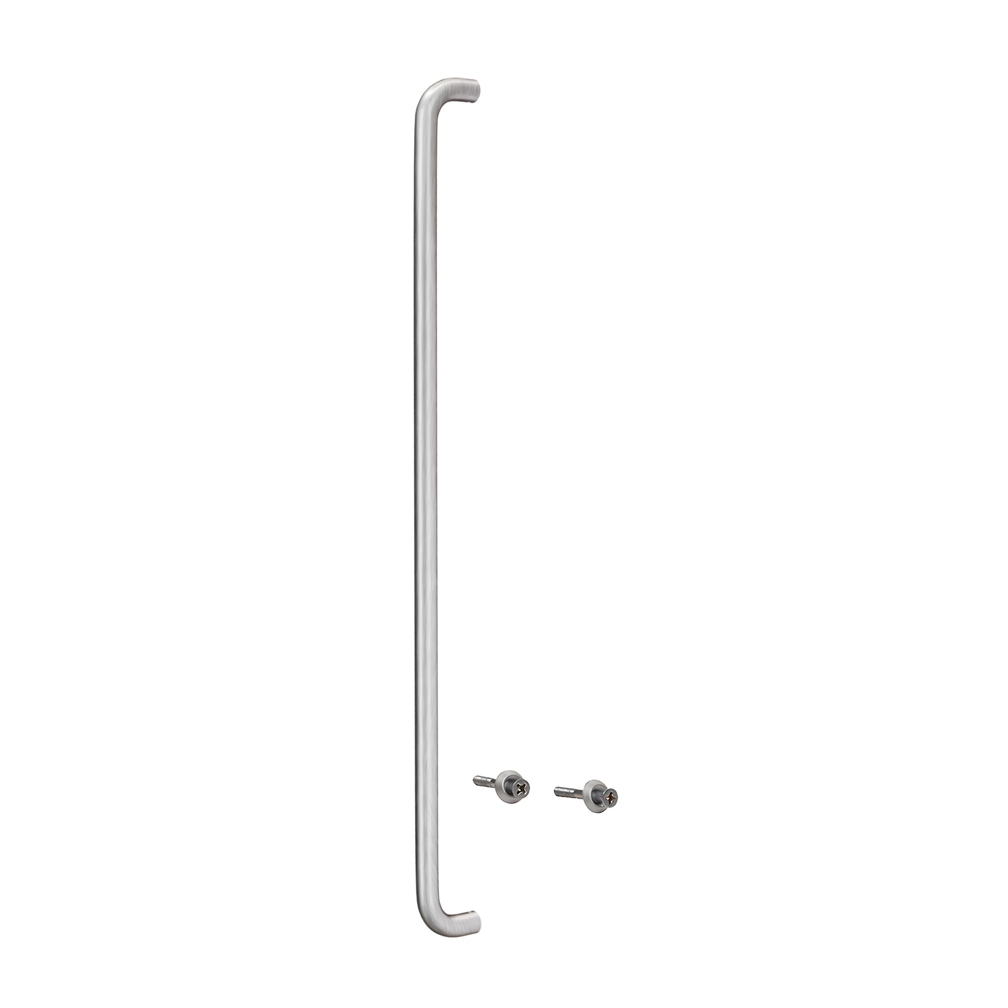 Brixwell  1SPL33BS Solid Straight Pull Handle 33 in Mounting Center To Center Aluminum Material Brushed Stainless Steel Finish