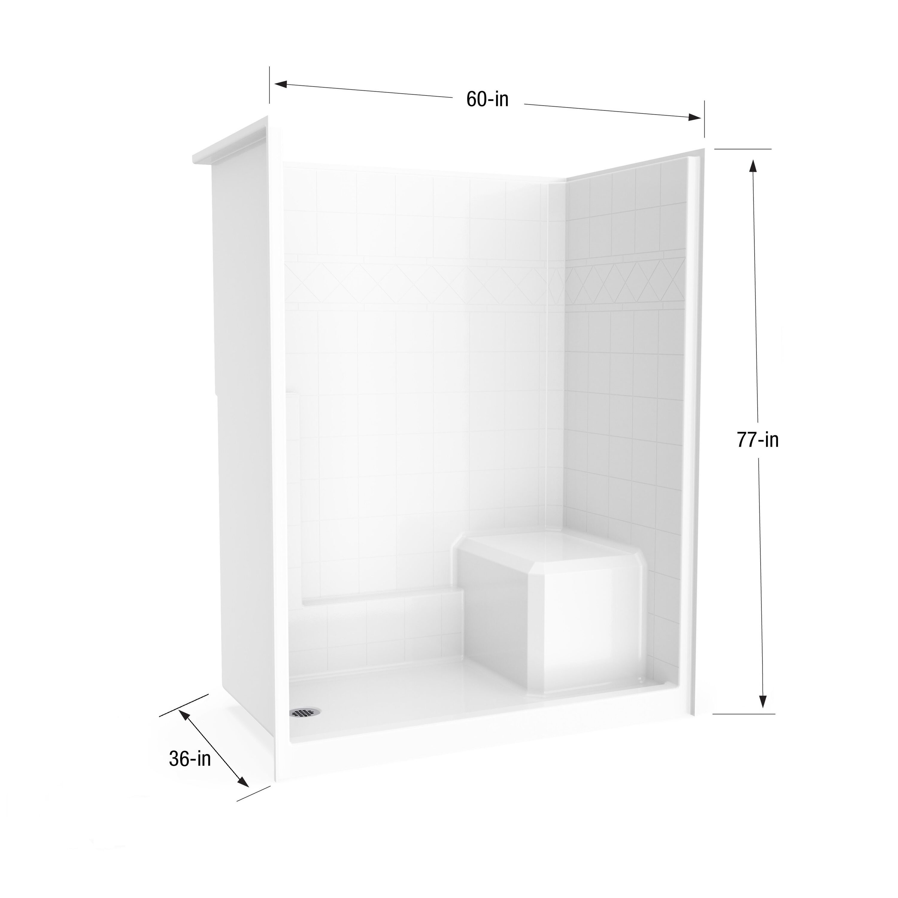 Laurel Mountain LM6036SH1S1PRWC3 Alcove-Shower-Kit - View #4