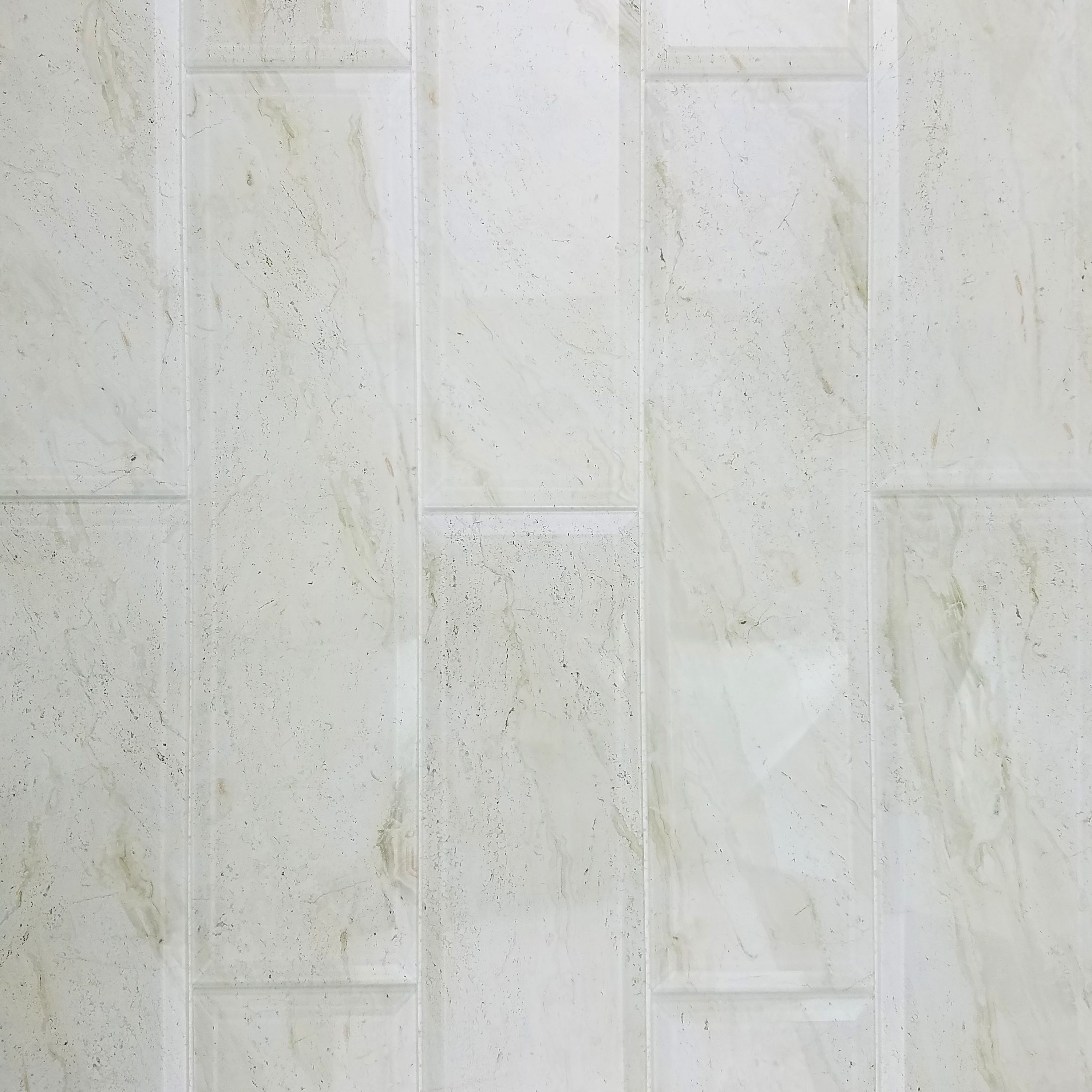 Abolos LWSSPS3434-AB Nature Beige 4-in x 16-in Glossy Glass Subway Standard Wall Tile ( 16-sq ft Carton )