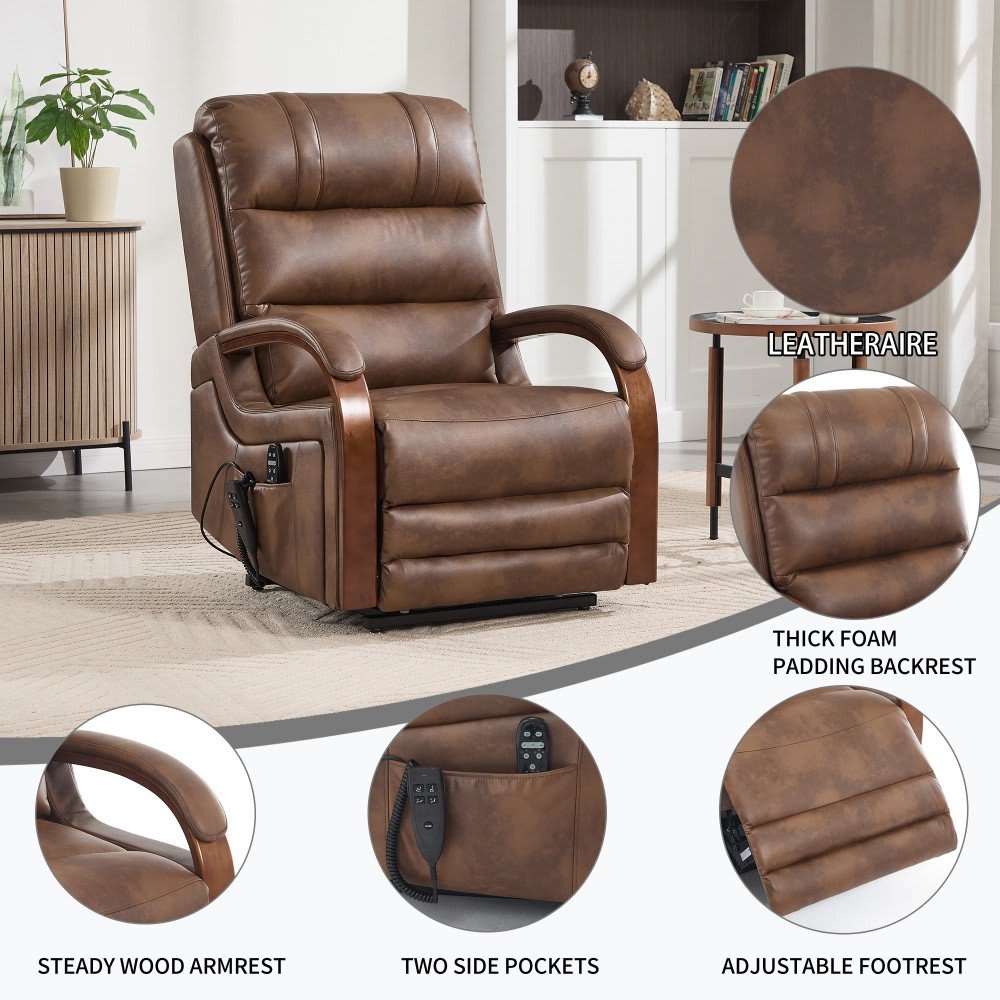 Coolbibila KNOX-CHAIR-BROWN chairs - View #2