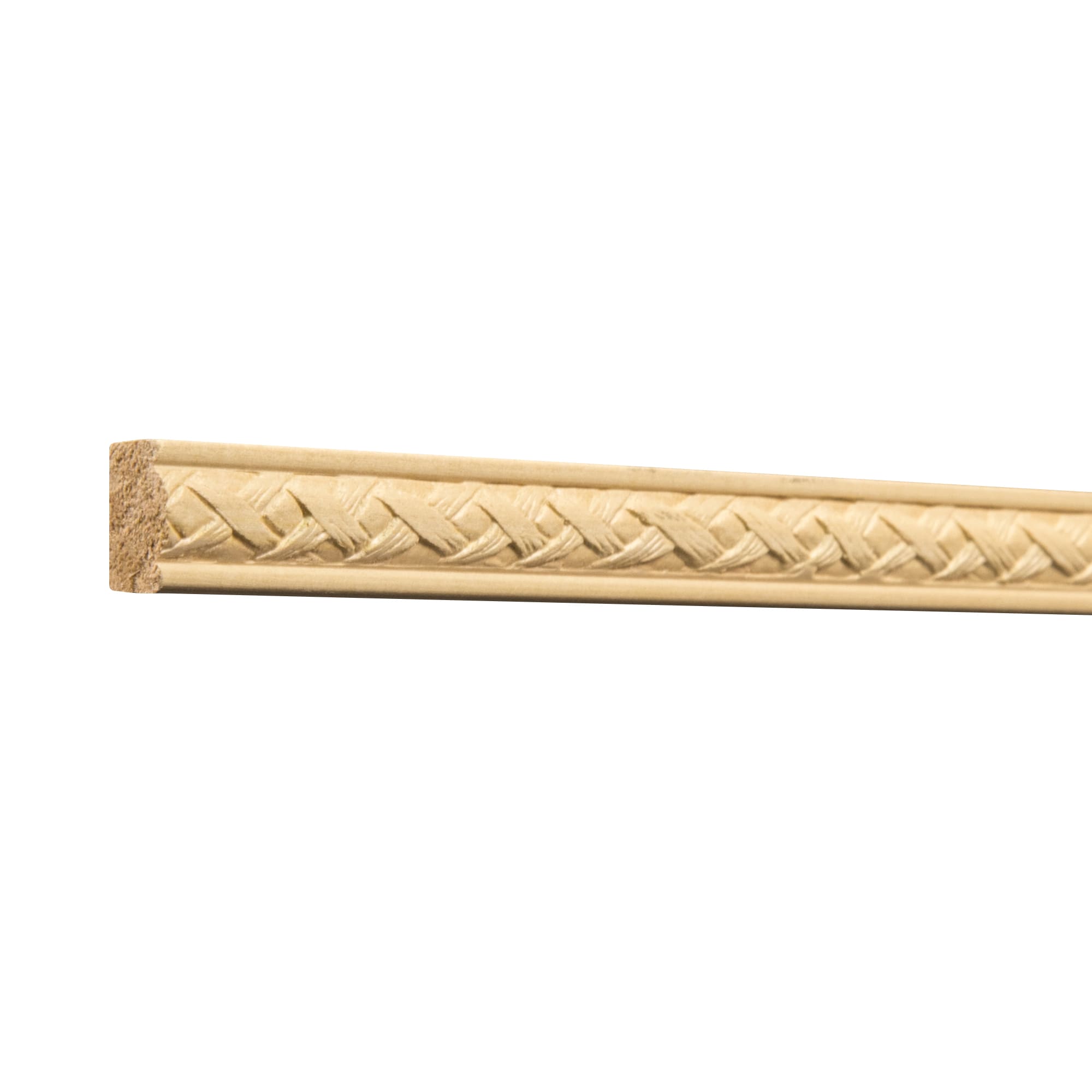 Ornamental Mouldings 1619-4POPR Loose Weave Unfinished Poplar 1619 Strip Picture Frame Moulding