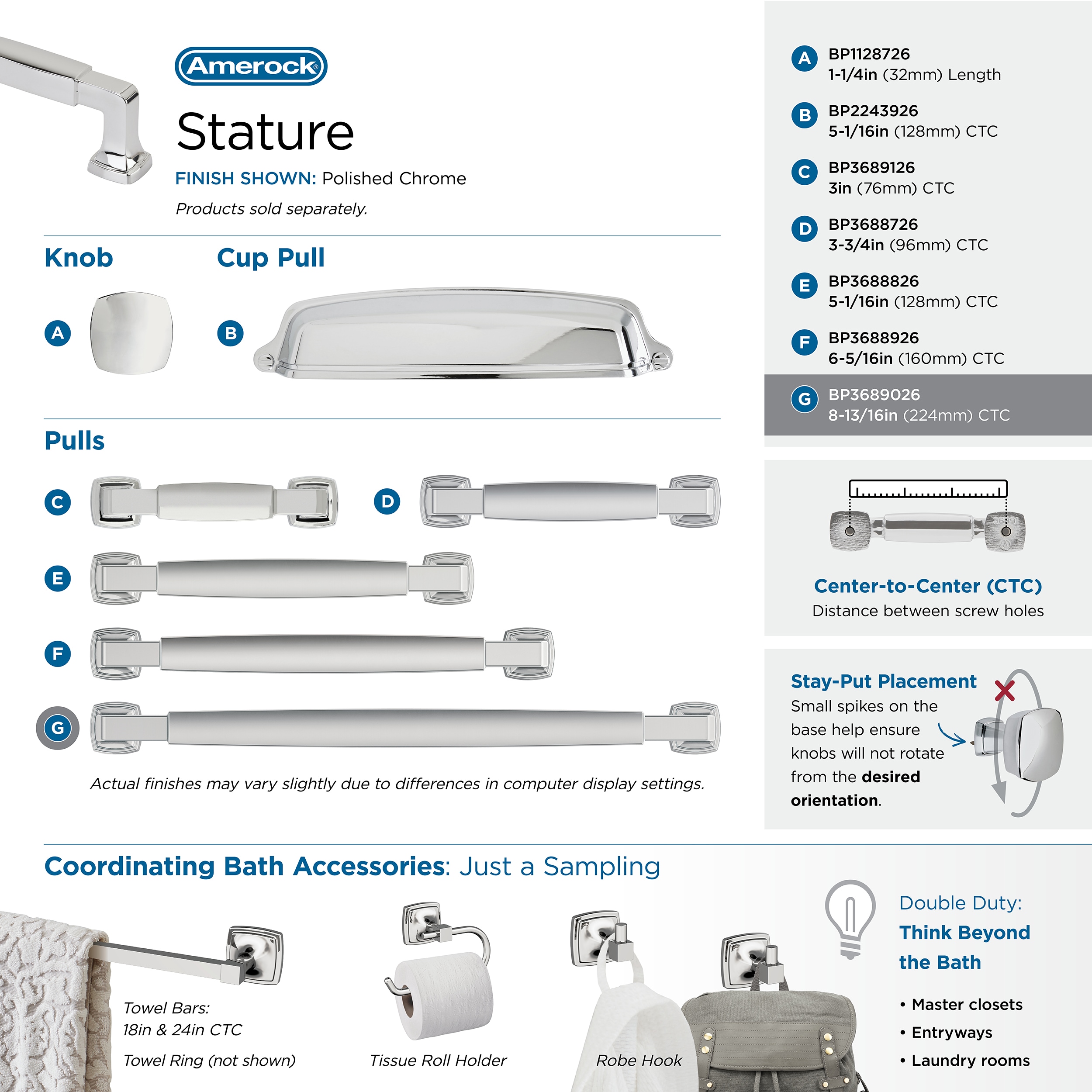 Amerock BP3689026 Cabinet-Pulls - View #6