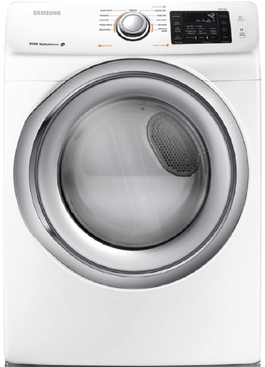Samsung 7.5 cu ft 12-Cycle Smart Gas Dryer with Steam – White – All In  Stock Today!