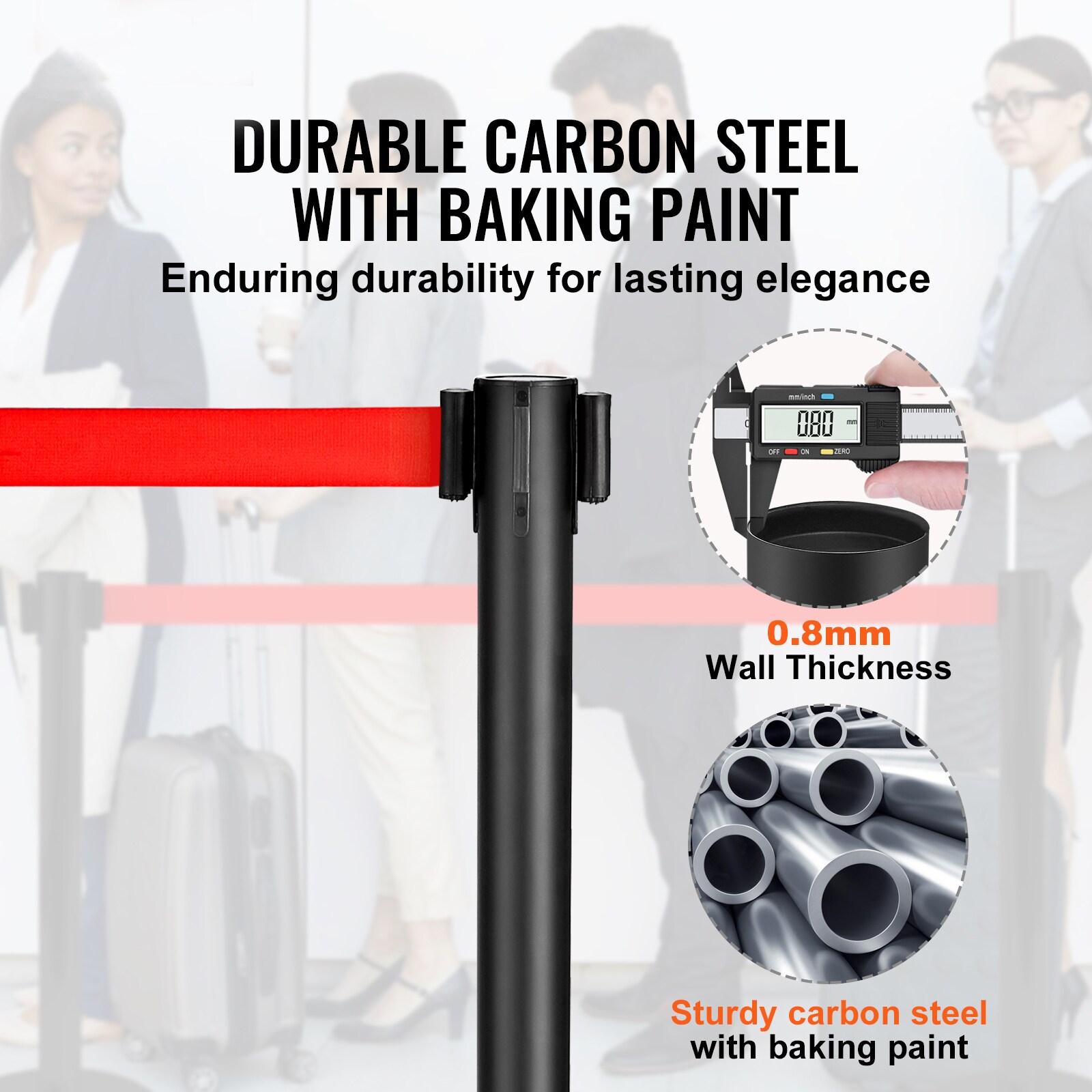 VEVOR SCZGGLZHSTZX02343V0 Commericial-Crowd-Control-Barriers - View #2