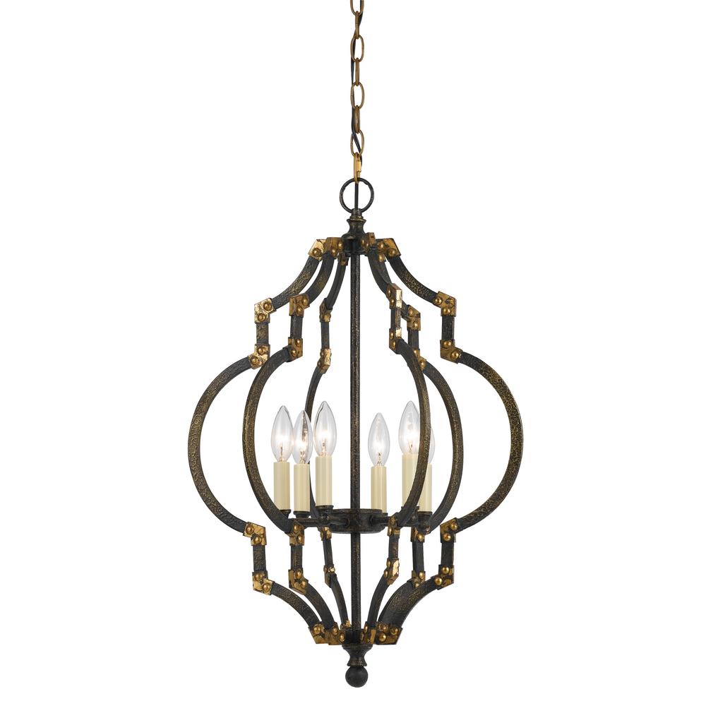 Cal Lighting 40W X 6 Howell Metal Pendant