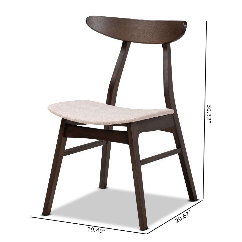 Baxton Studio 161-4PC-10465-LW Dining-Chairs - View #3
