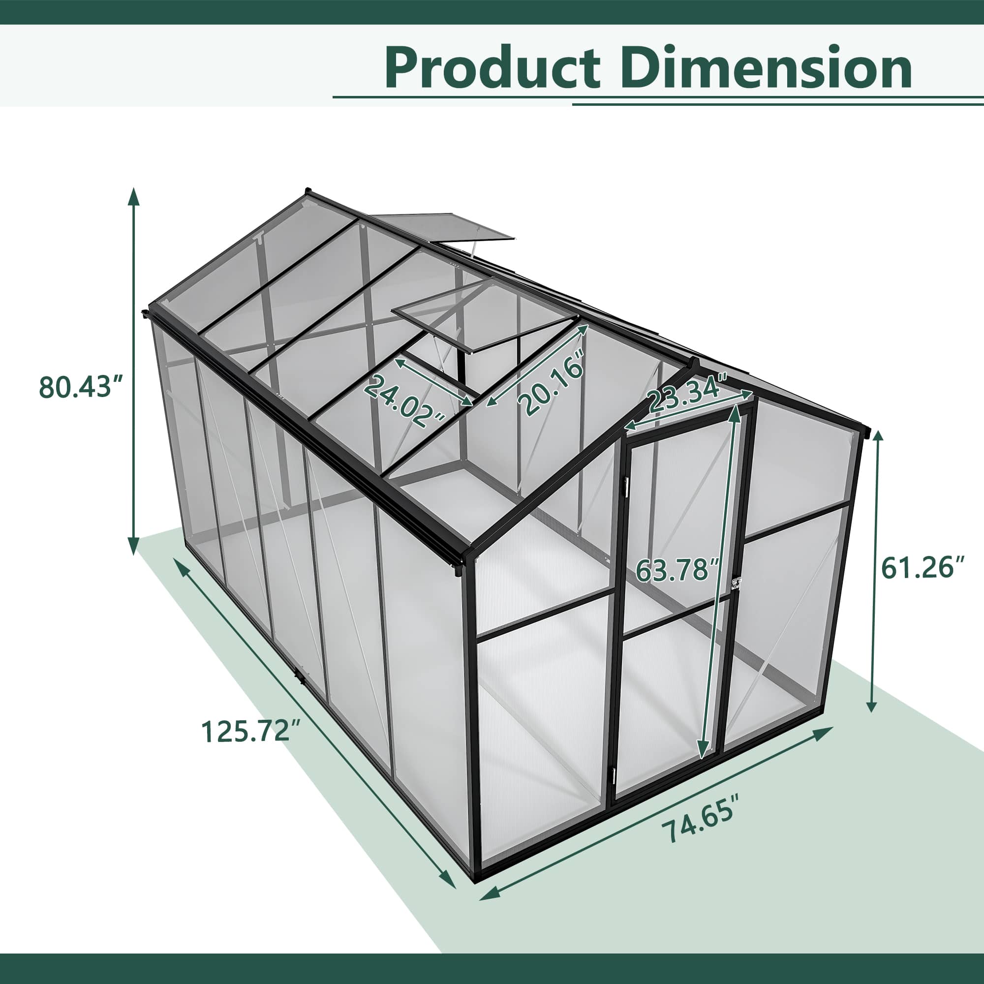 Vynxaria LESX2480DJGHNF043 greenhouses - View #3