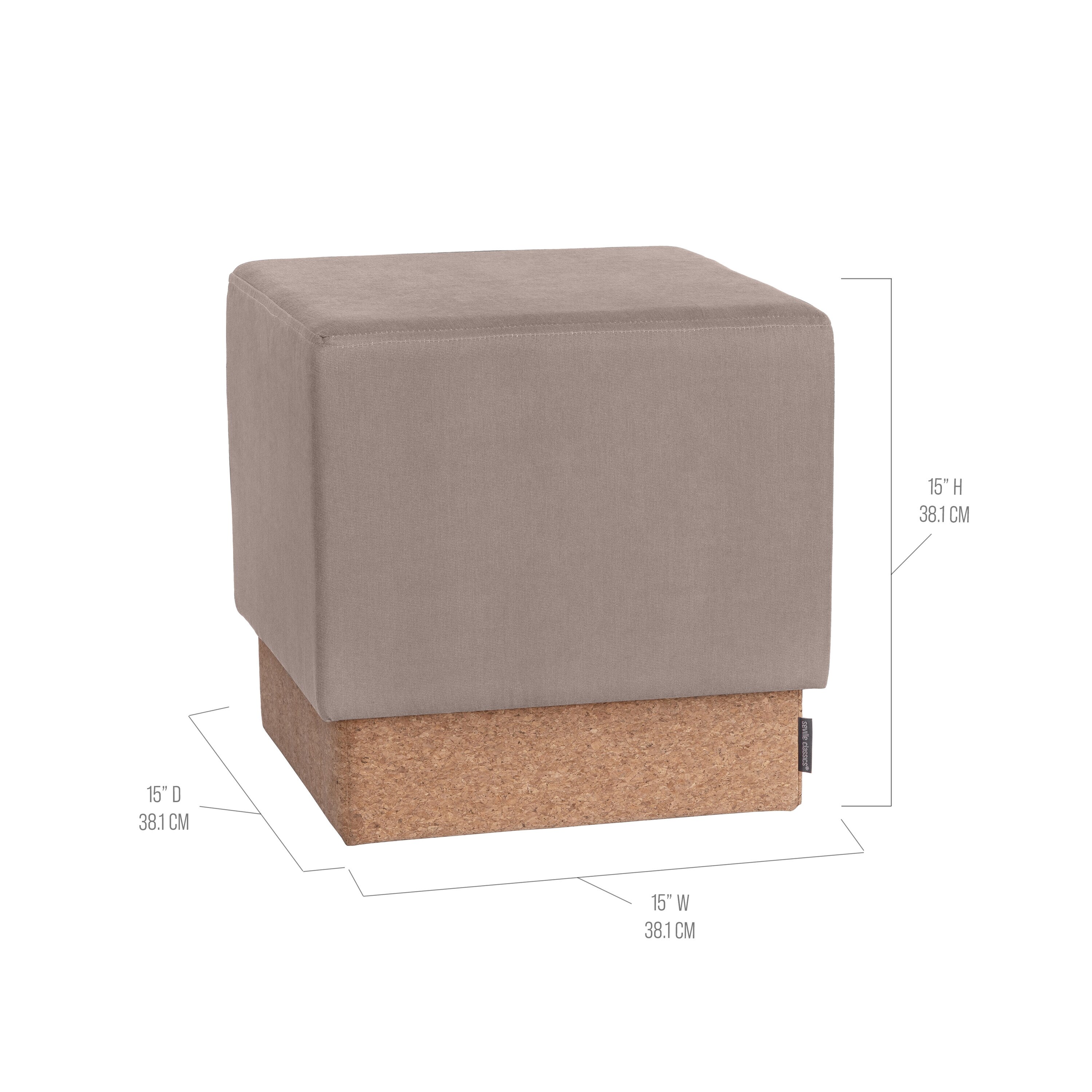 Seville Classics STR30261 Indoor-Ottomans - View #4