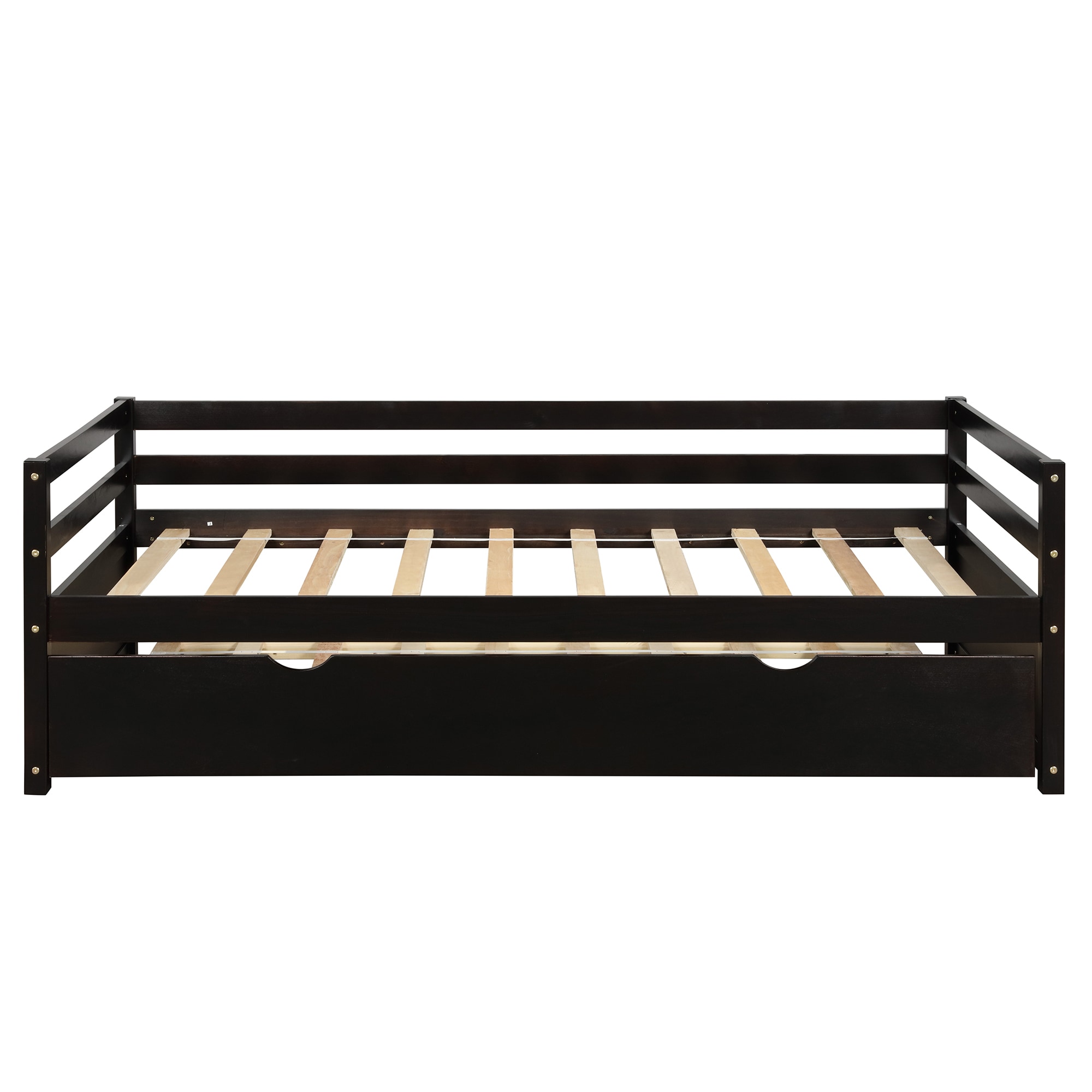 CASAINC WM-WF195910AAE Twin size Daybed Brown Twin Wood Daybed with Storage