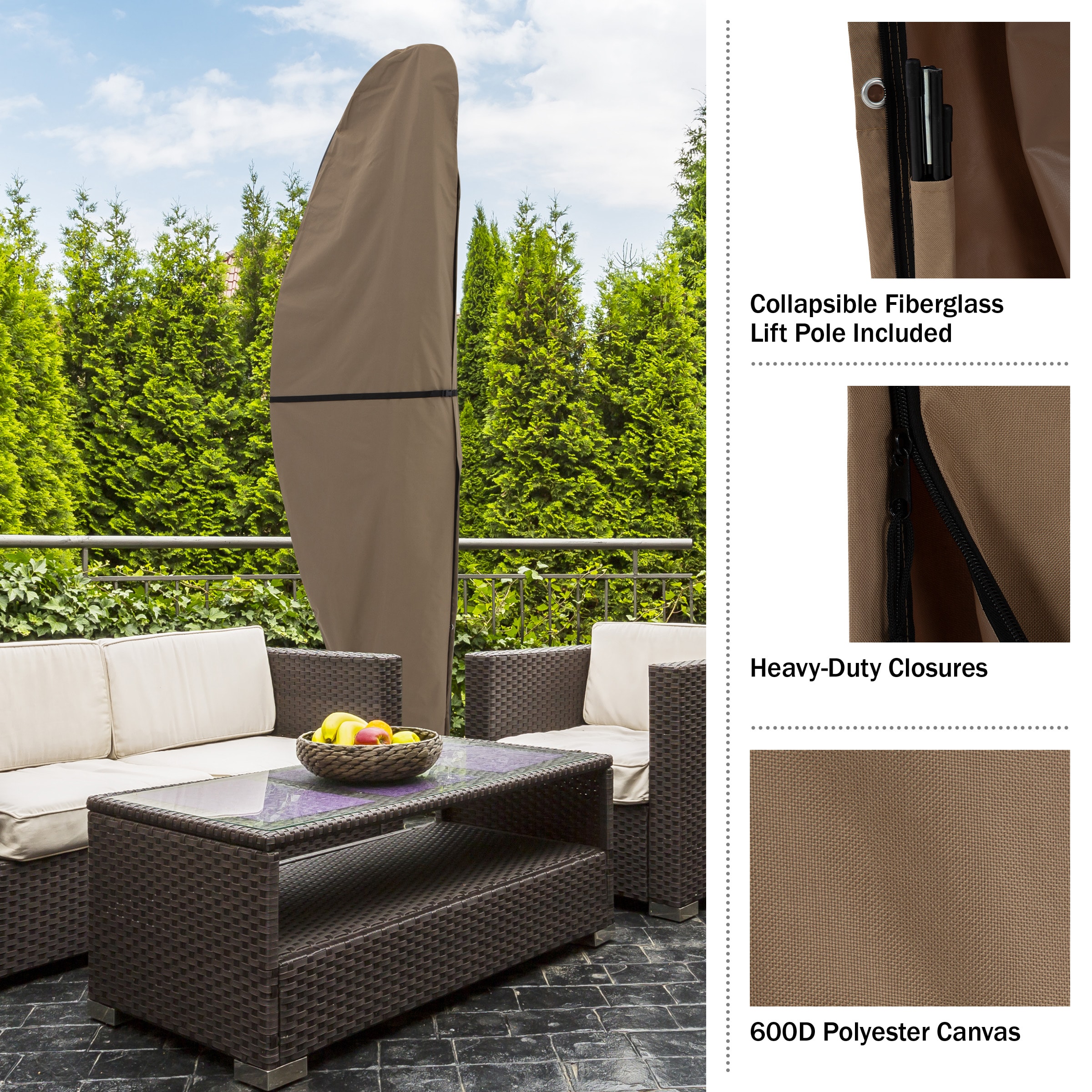 Pure Garden 50-LG1253 Patio-Umbrella-Accessories - View #7