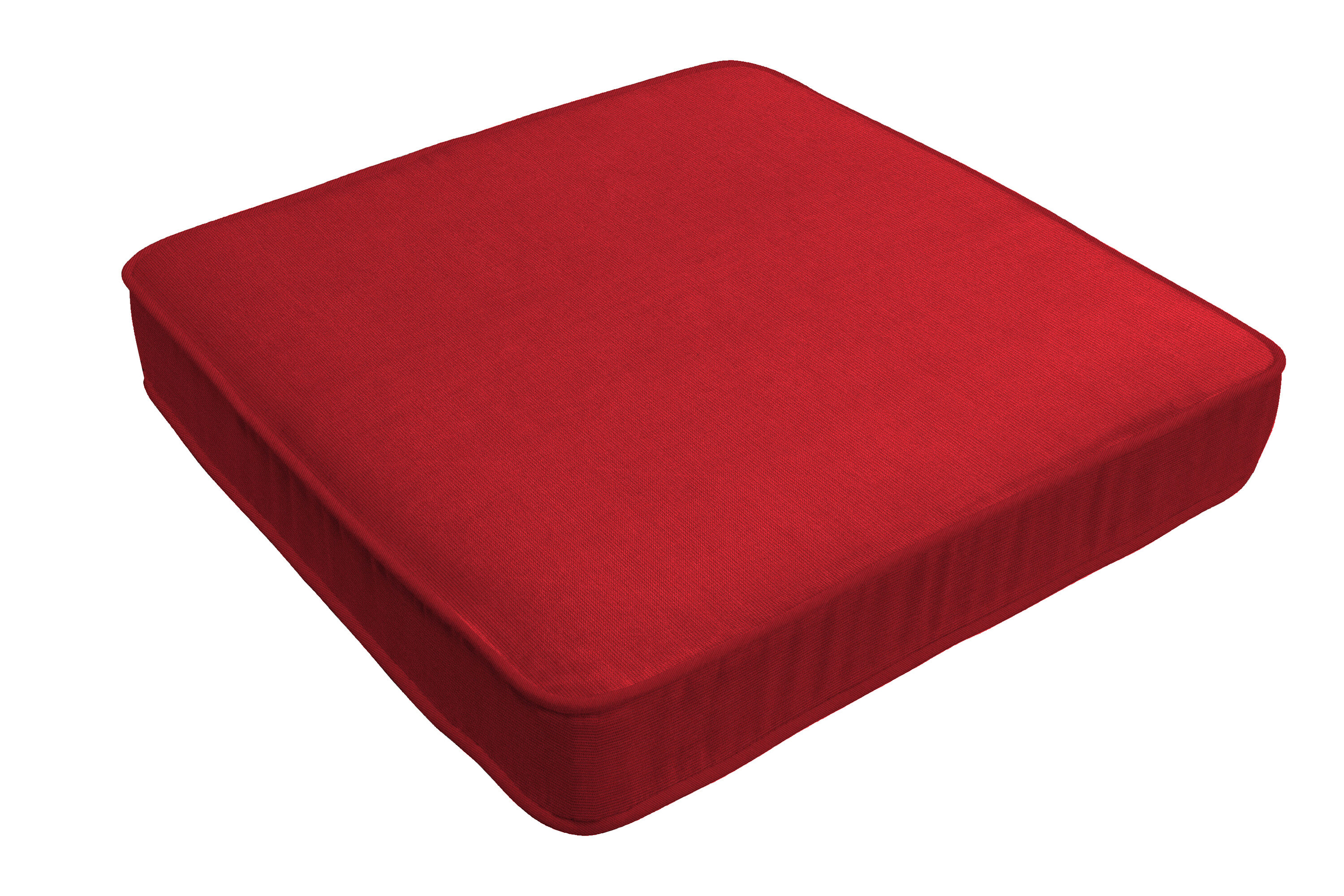 Sunbrella 19.5-in x 20-in Spectrum Cherry Patio Chair Cushion | - allen + roth 11307S-101Z112