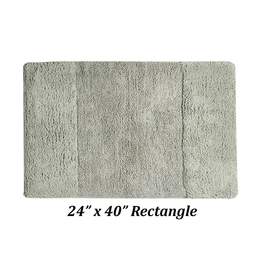 Granada Sage Luxurious Cotton 24" x 40" Bath Rug