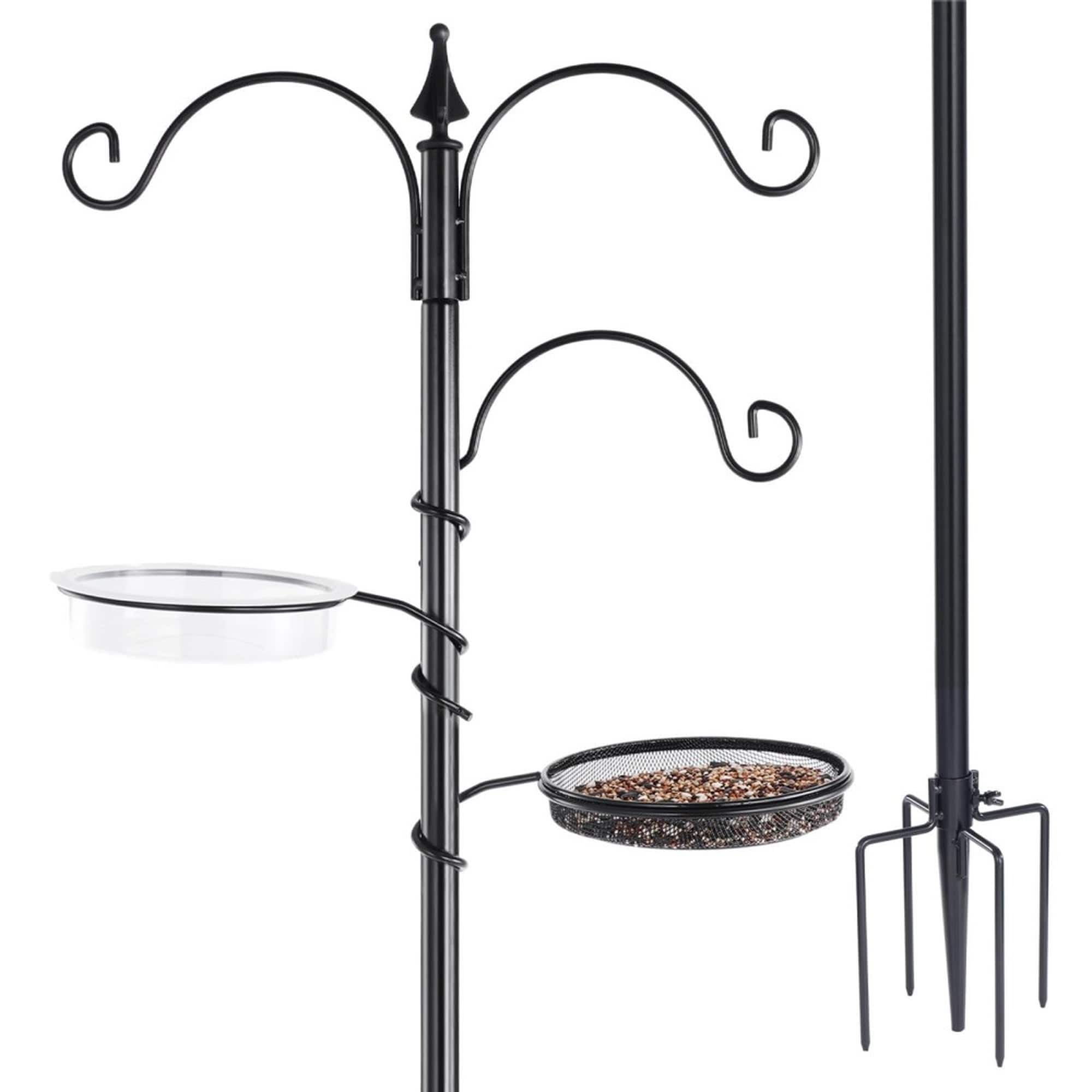 HyperDrop Cart - Heavy-Duty Steel Backyard Bird Feeding Station Kit with Weather-Resistant Multi-...